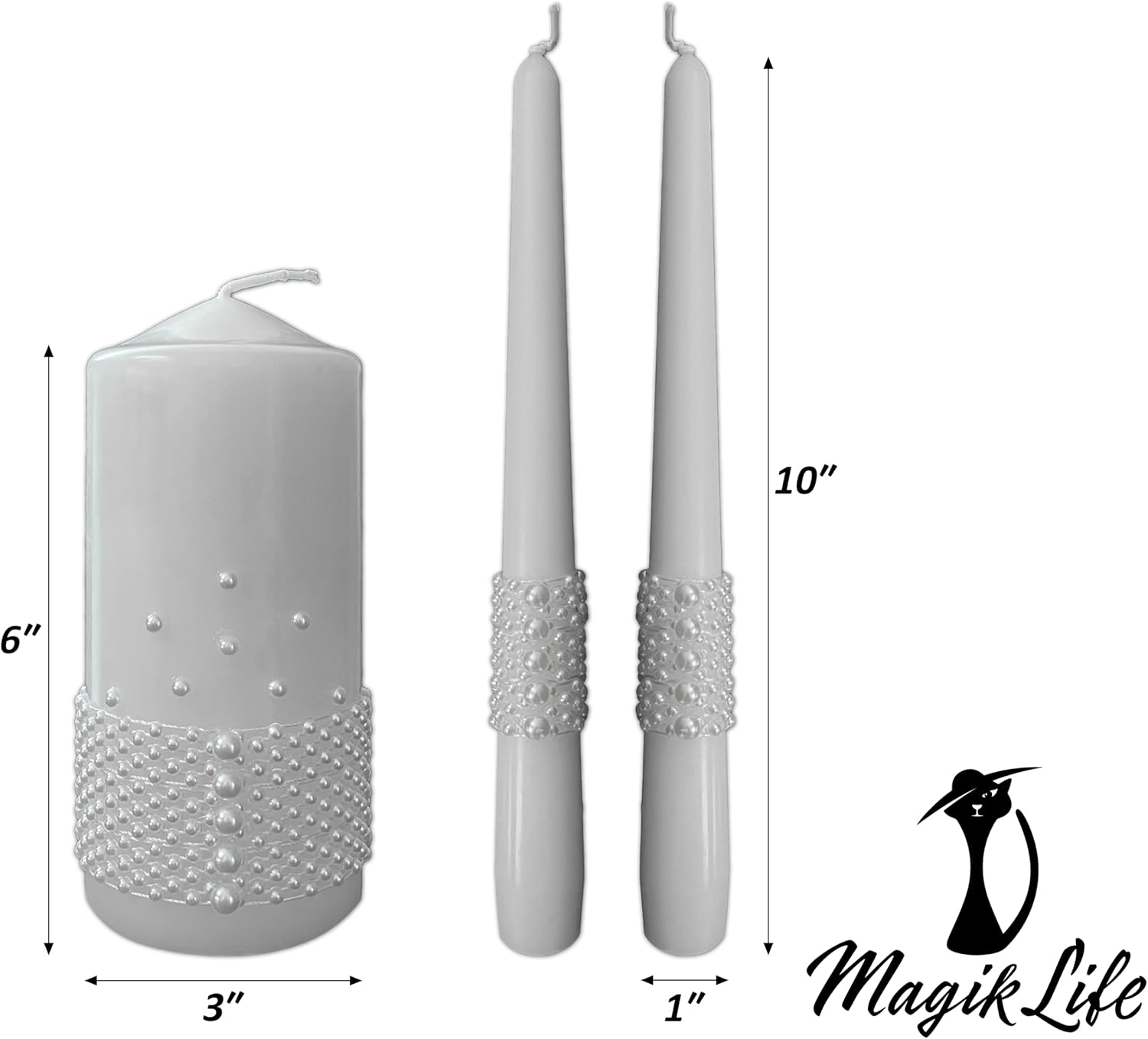 Magik Life - Unity Candle Set for Weddings