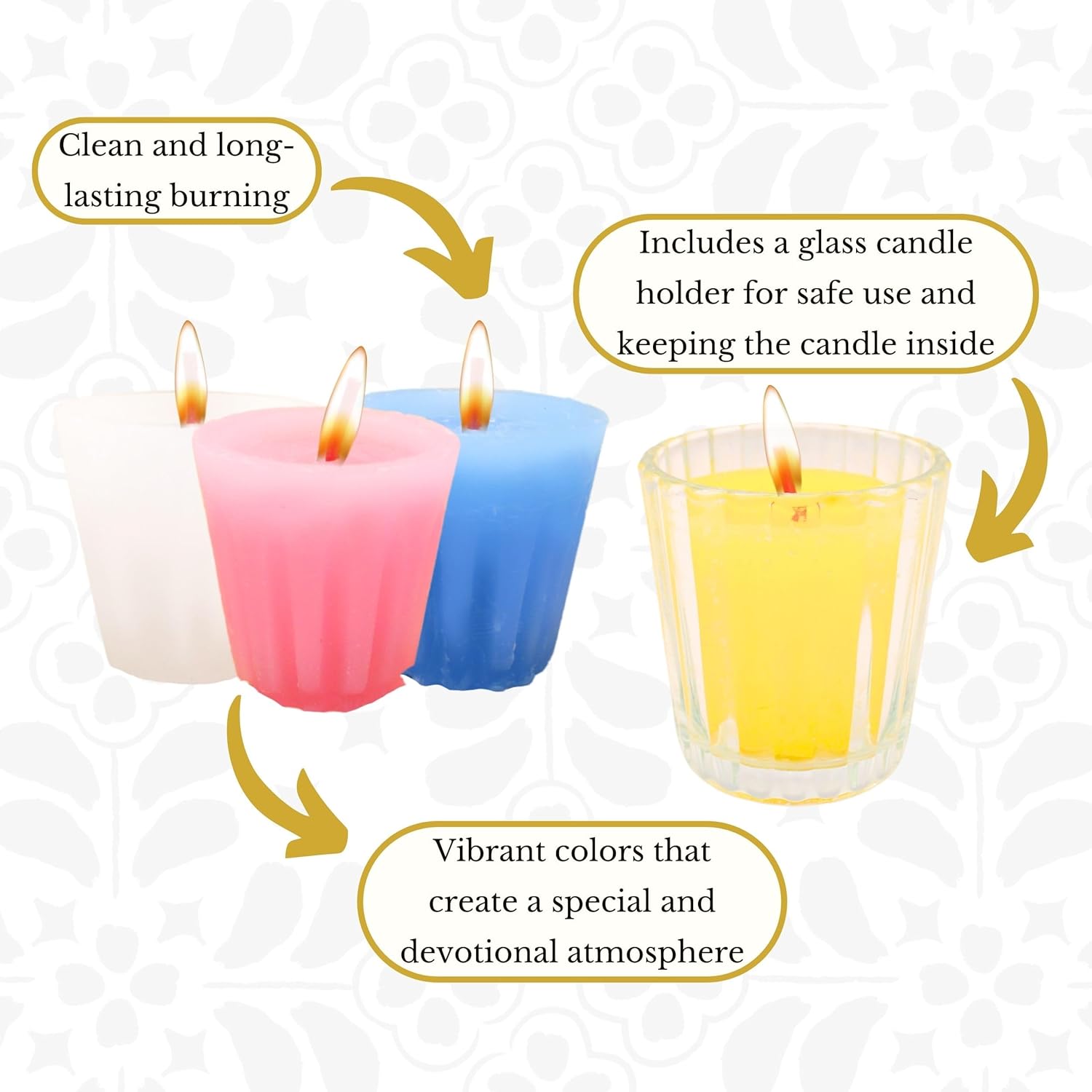 Nuestra Fe 12-Piece Devotional Candle Set