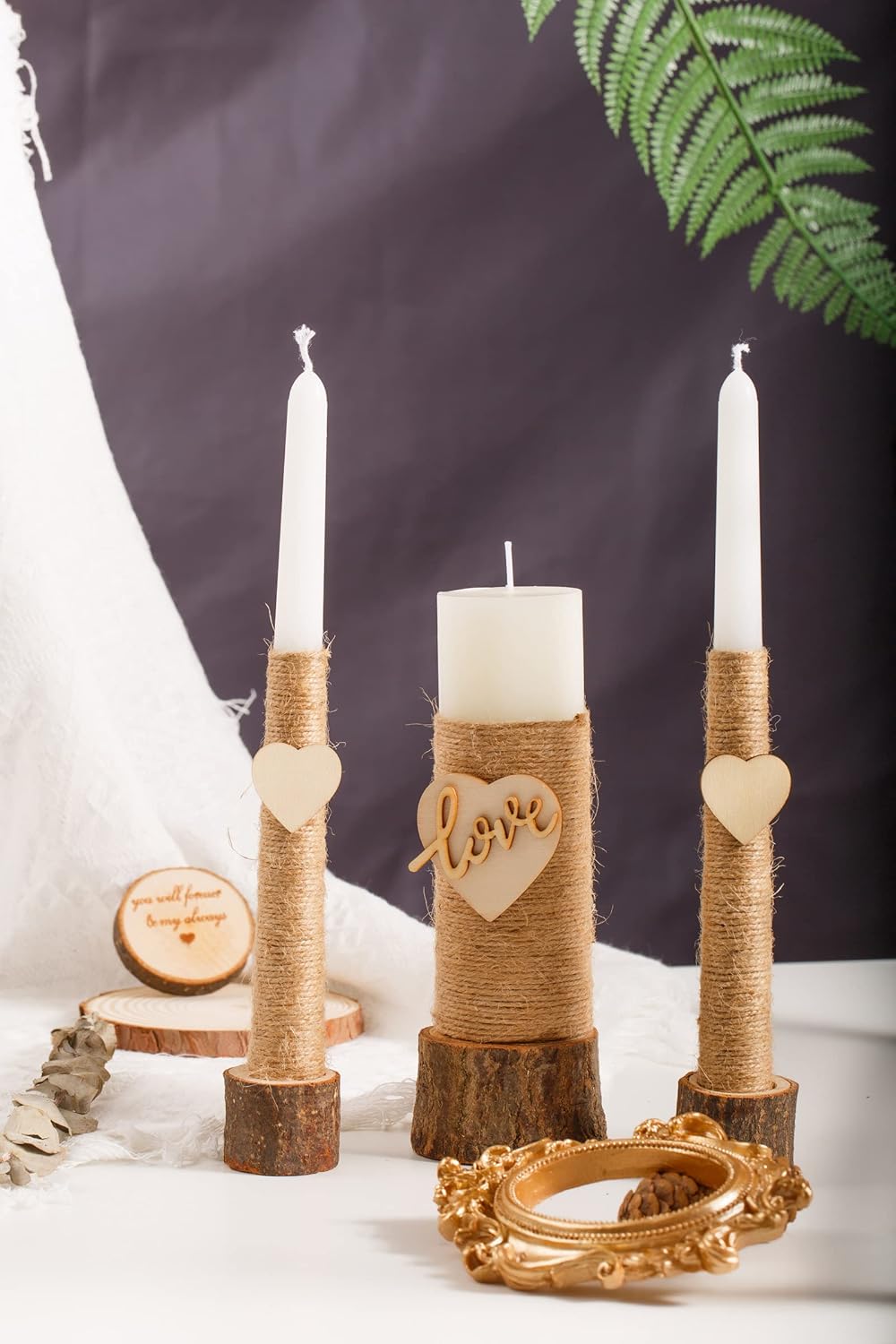 Unity Candle Set for Weddings - Perfect for Ceremony and Centerpiece