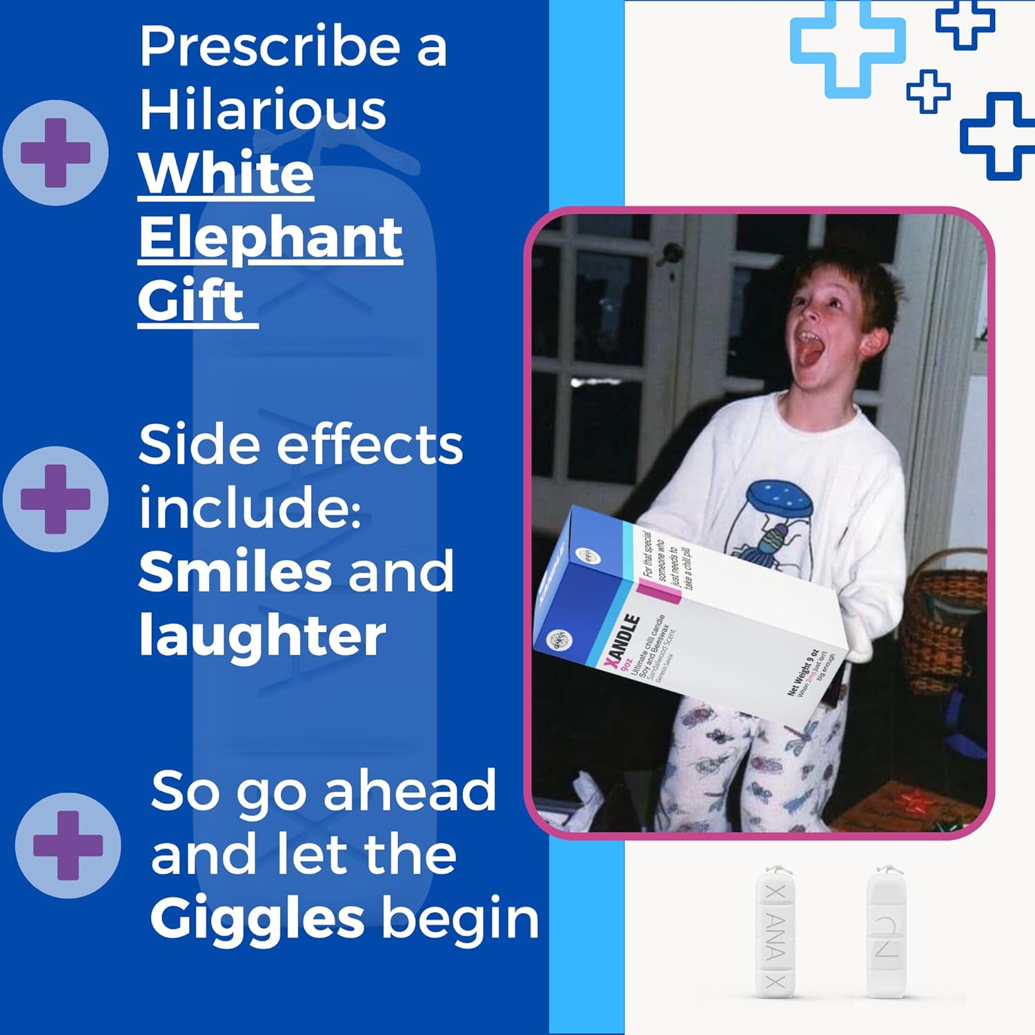 Premium Xanax Candle Anxiety Relief Unique Decor Gag Gift