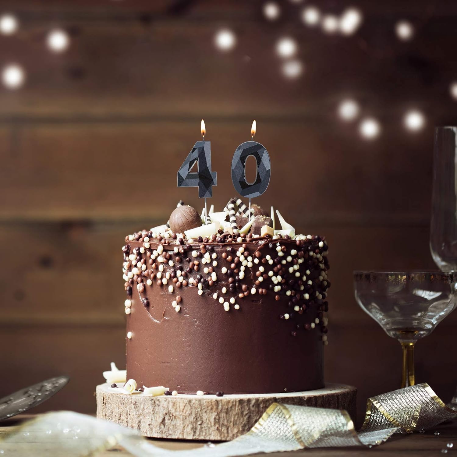 Happy 40th Birthday Candle