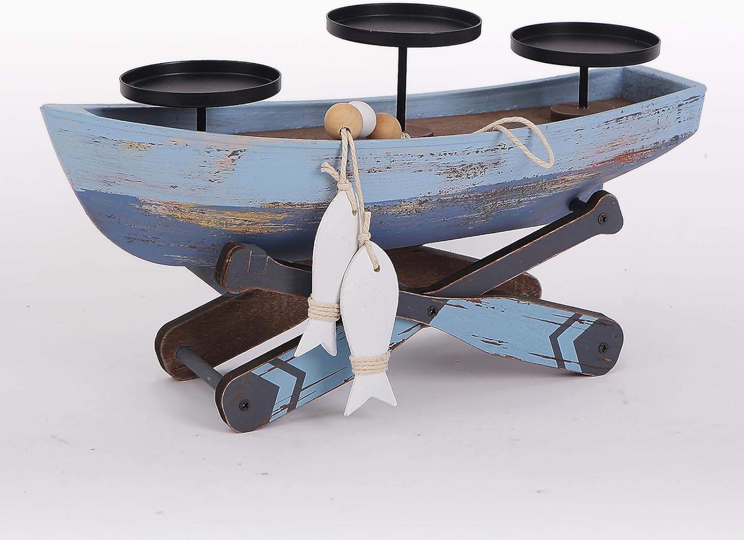 Nauti Boat Candle Holder Decor
