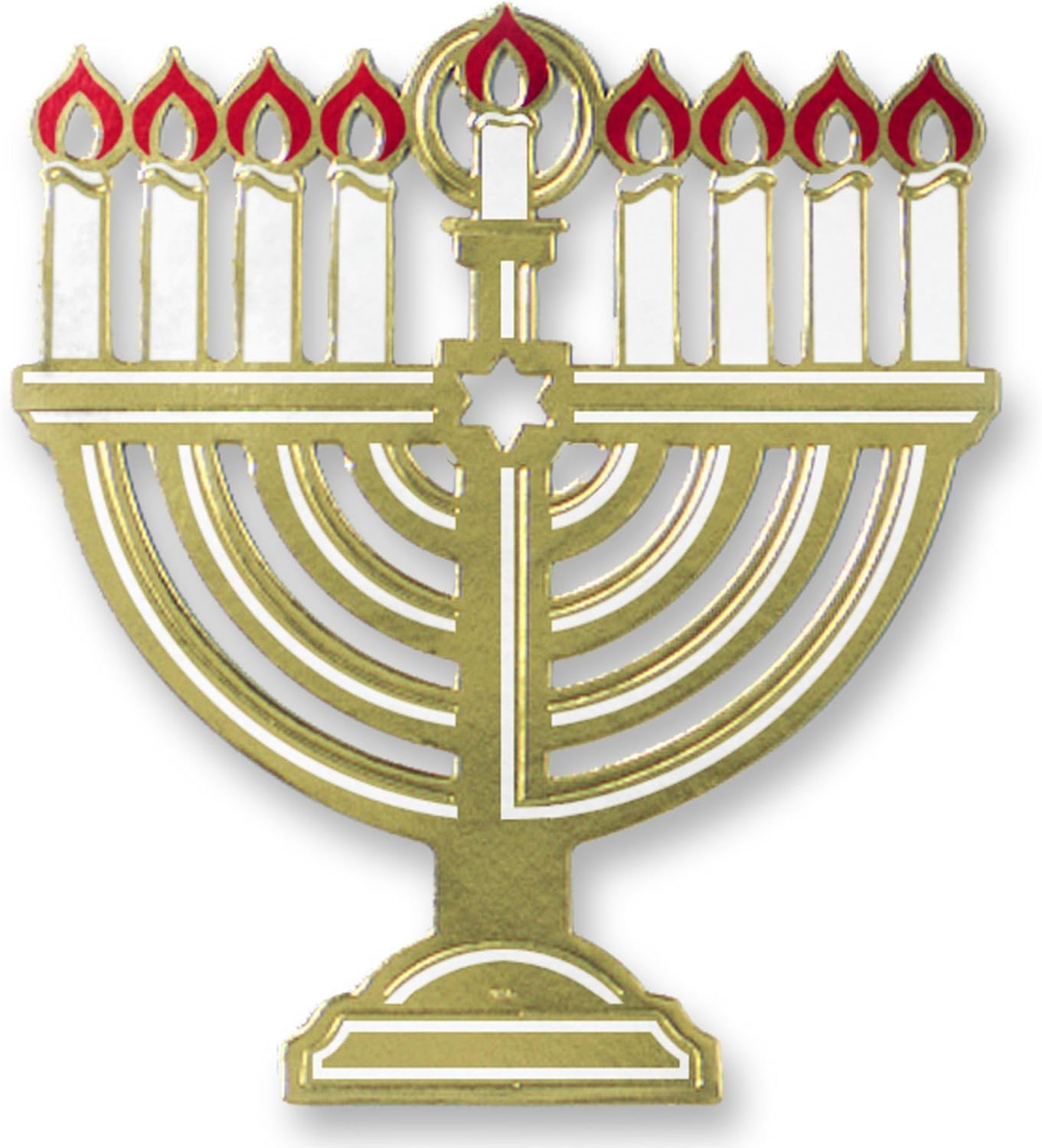 Beistle Foil Menorah Silhouette Celebrate Hanukkah
