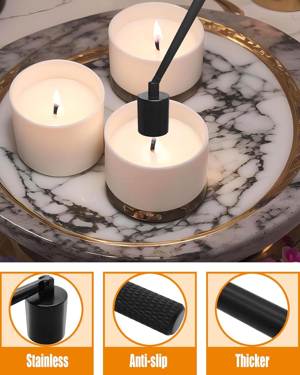 Personalized Candle Accessories Set