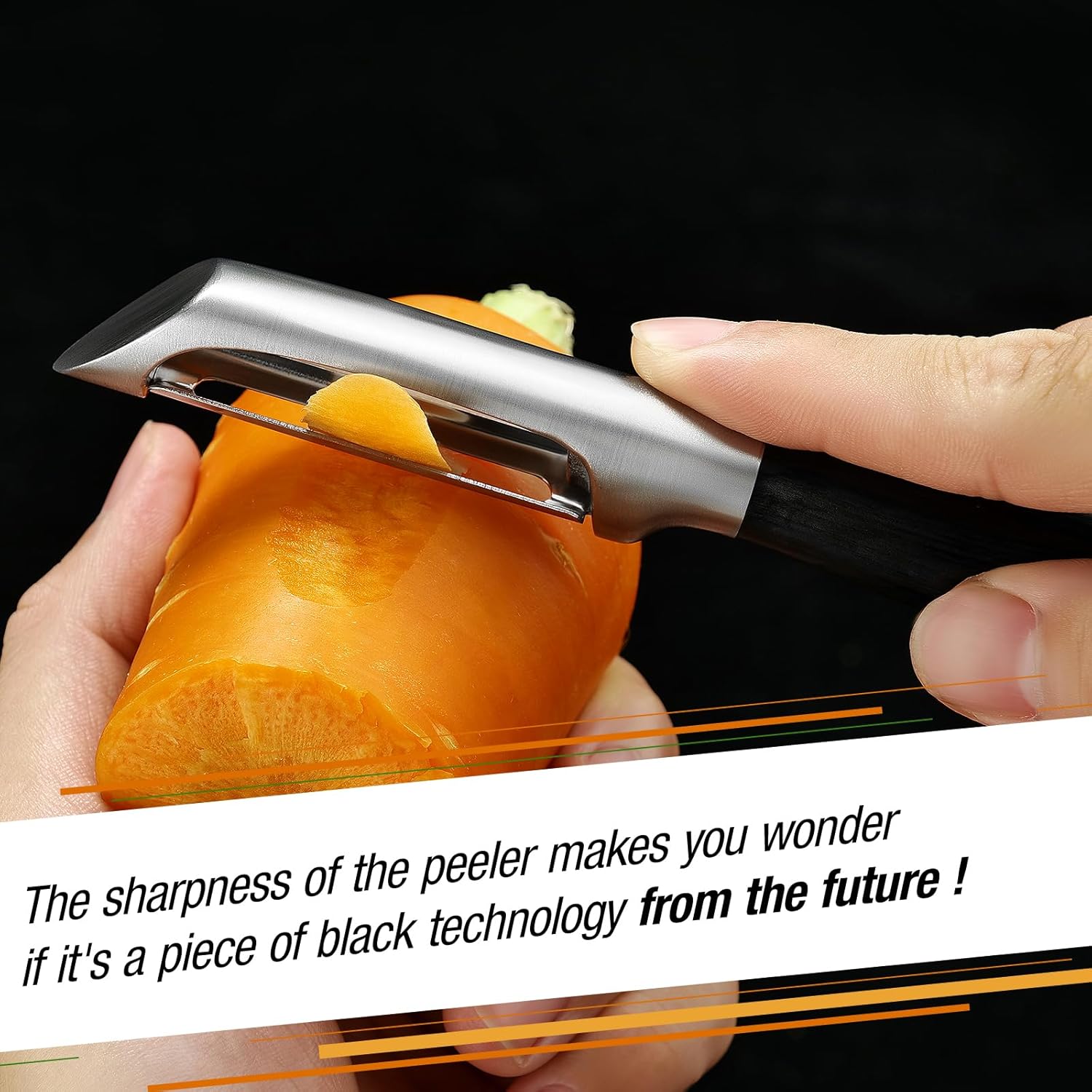 304 Stainless Steel Multi-Function Kitchen Peeler with Solid Handle