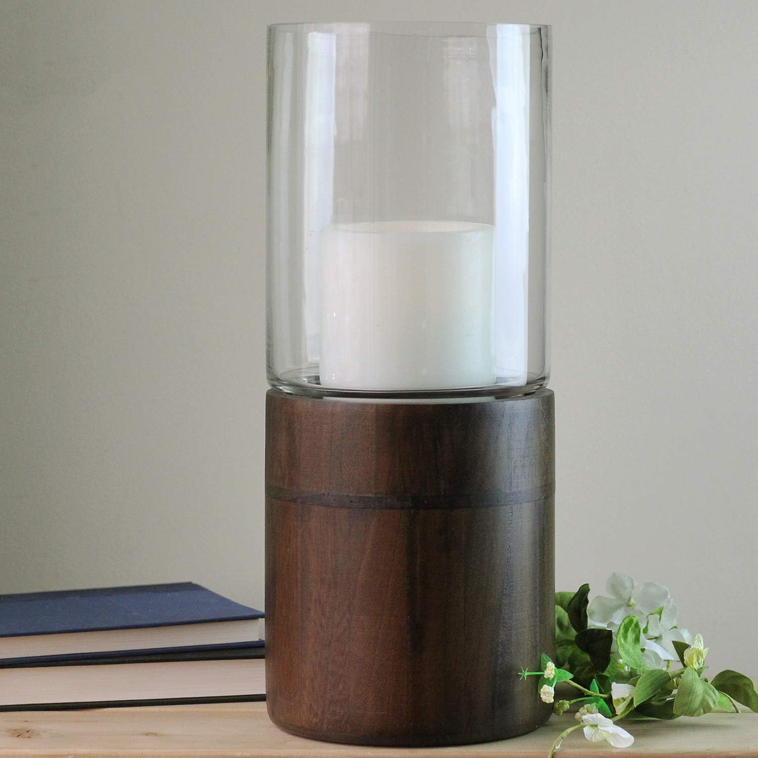 Northlight 1525 Clear Glass Hurricane Pillar Candle Holder