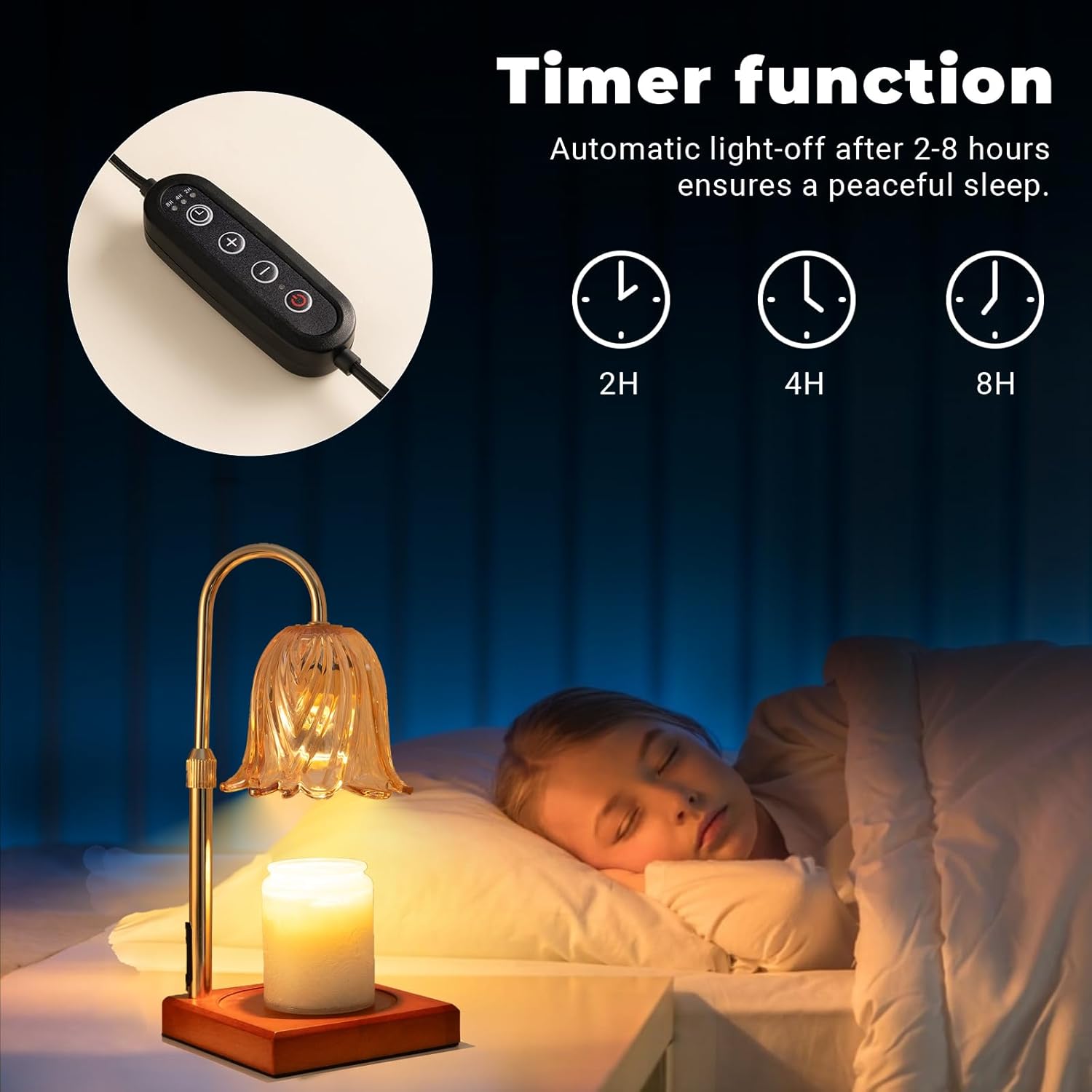 Candle Warmer Lamp with Timer Dimmable Candle Lamp Mothers Day Gift