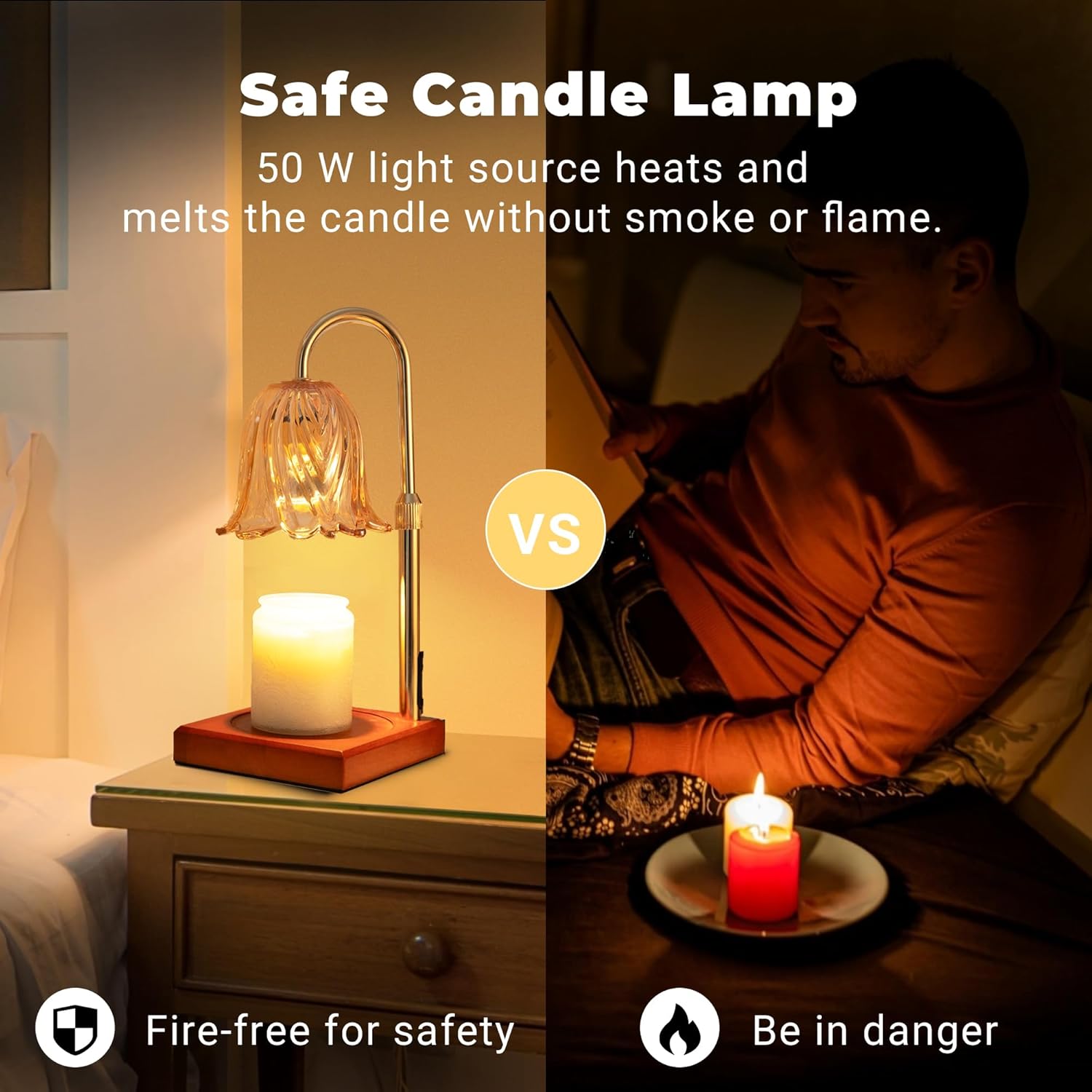 Candle Warmer Lamp with Timer Dimmable Candle Lamp Mothers Day Gift