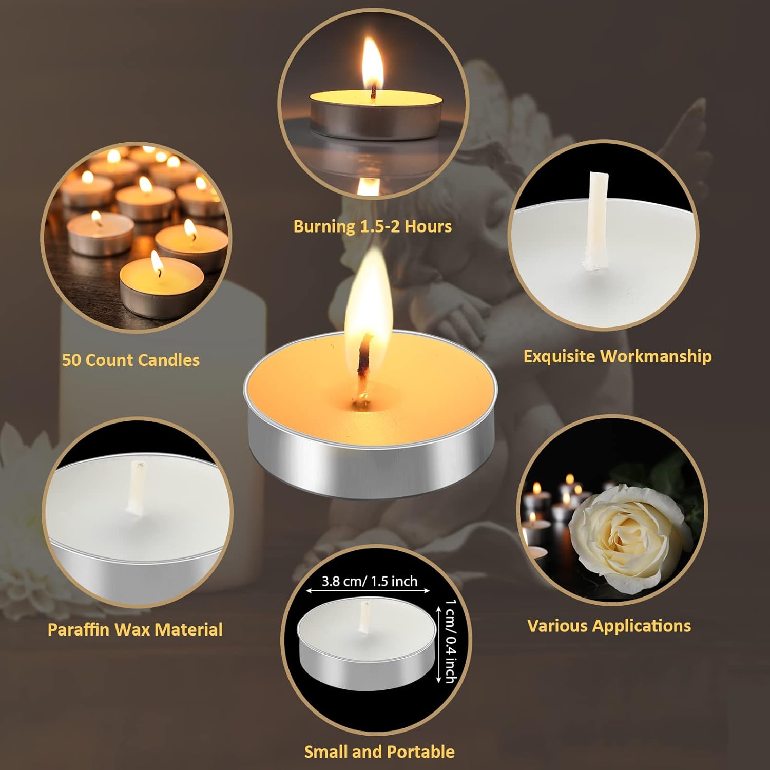 Funeral Vote of Thanks Chargeable Candle Set