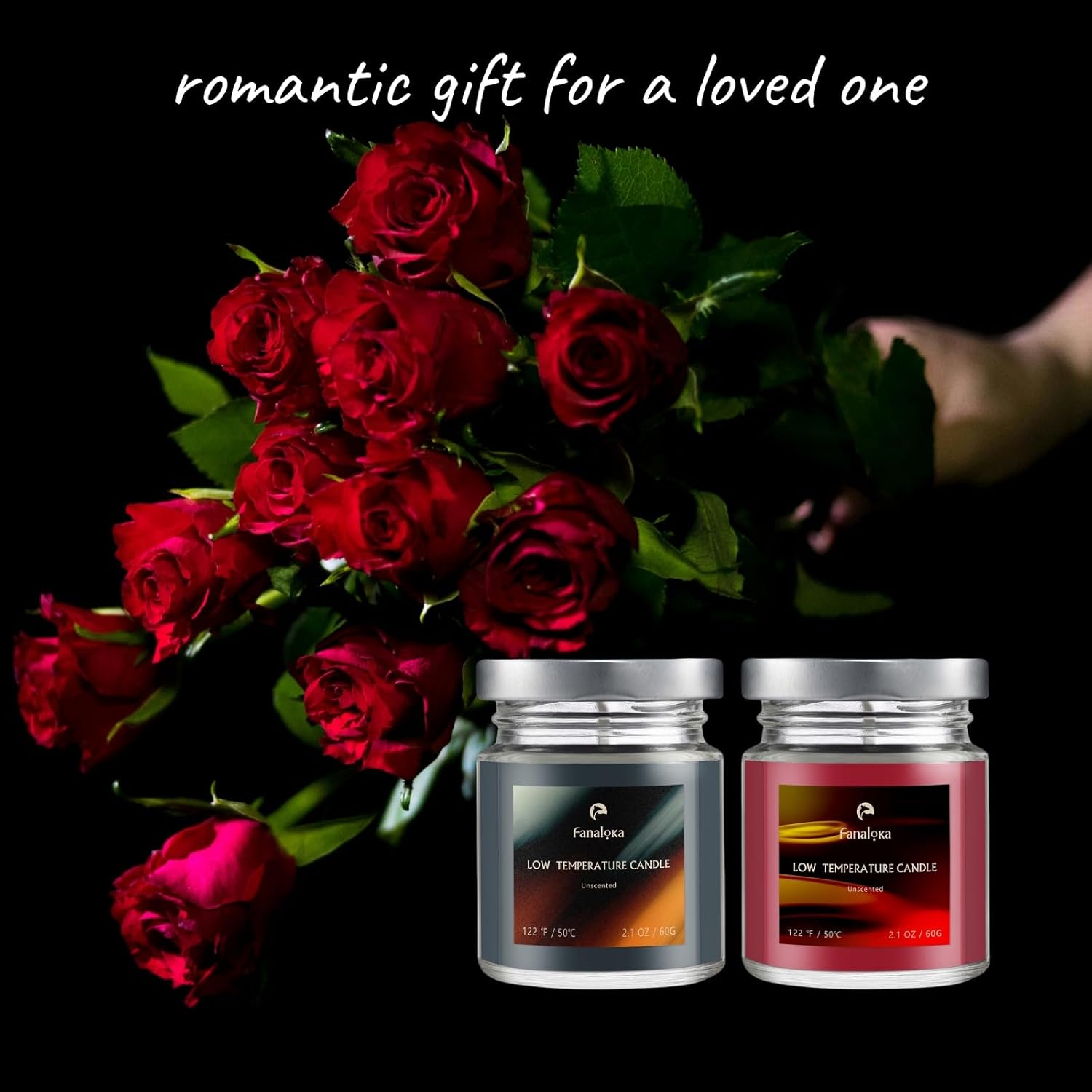 Body-Safe Wax Play Candles Black Red 2 pack