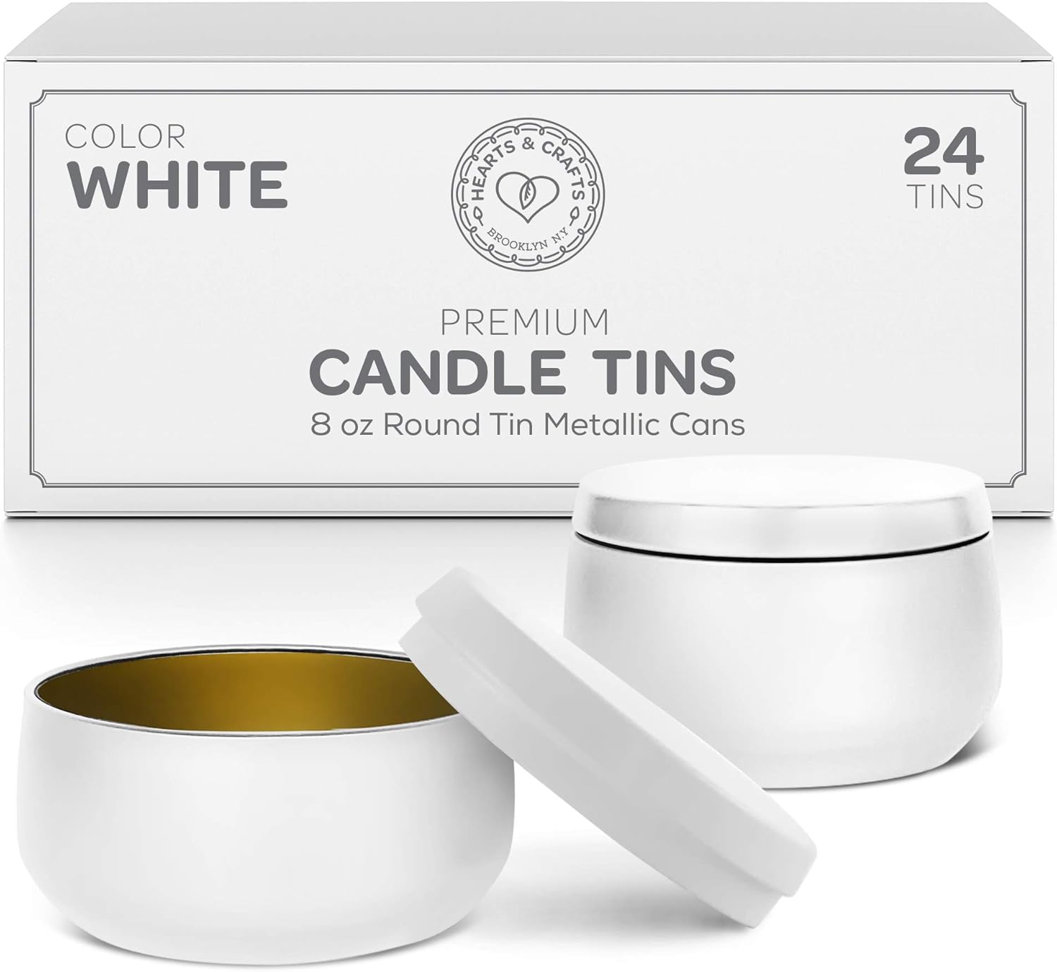 24-Pack Candle Jars for DIY - Easy Lightweight Durable