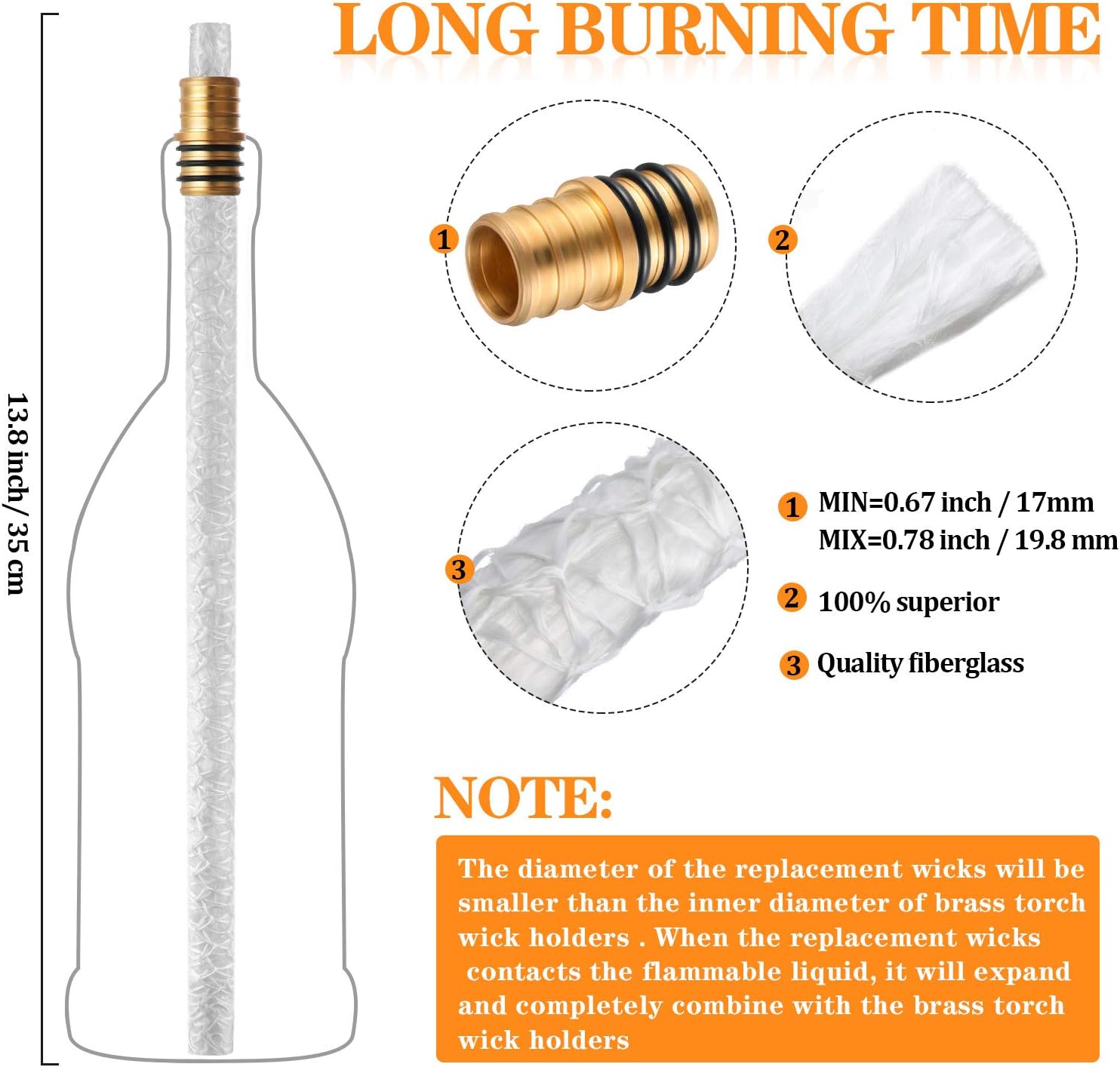 Nuanchu 24-Piece Wine Bottle Torch Kit