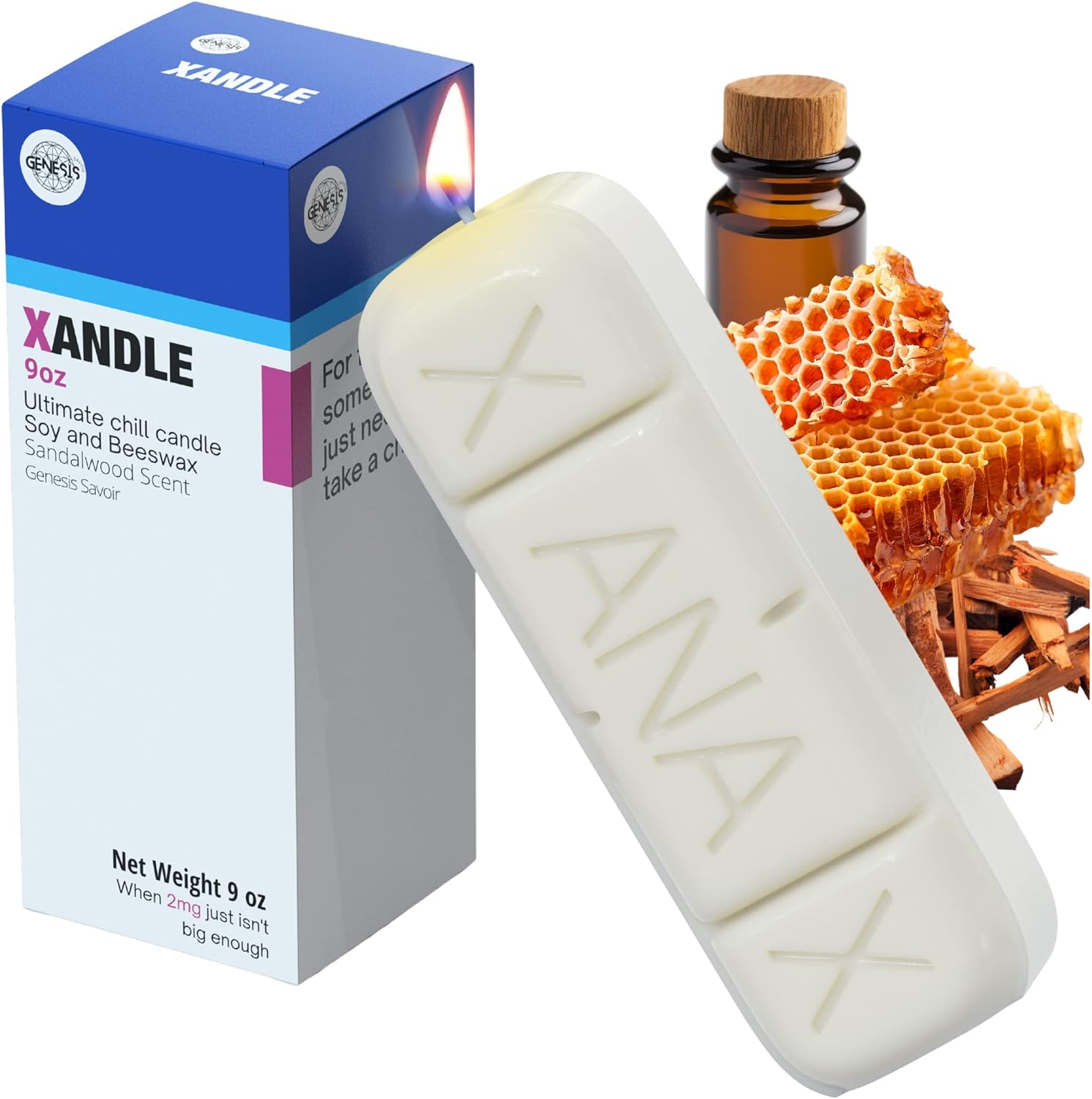 Premium Xanax Candle Anxiety Relief Unique Decor Gag Gift