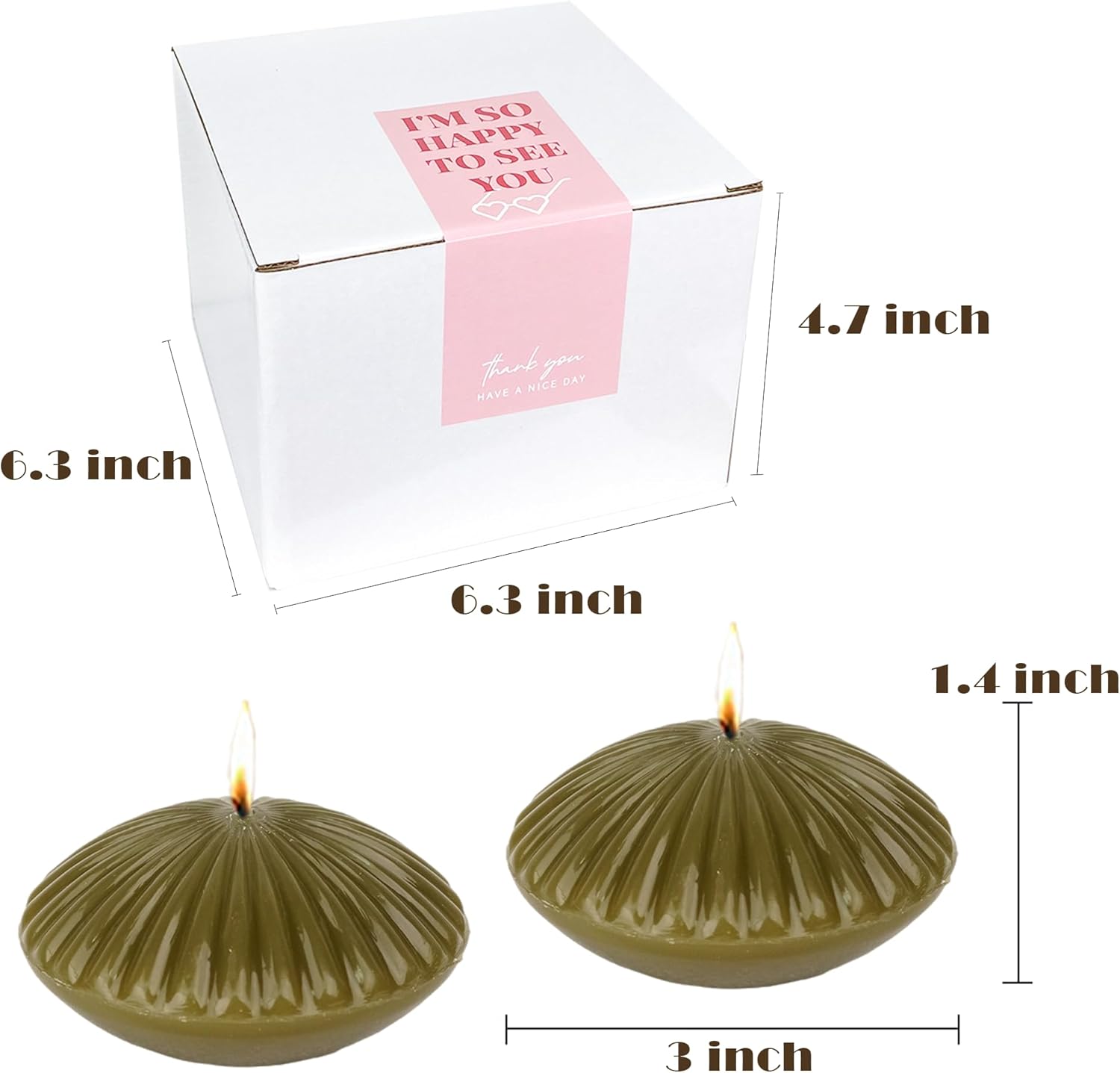LPUSA 10-Hour Floating Candles Set of 12