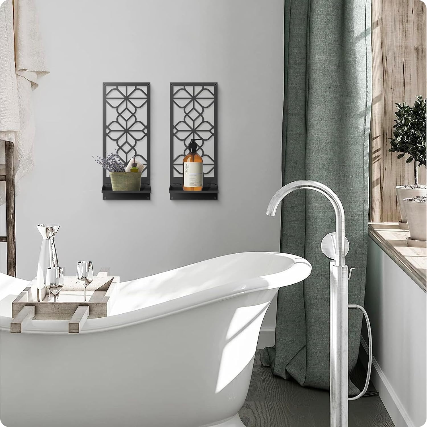 Black Metal Wall Decor Set 2-Pack