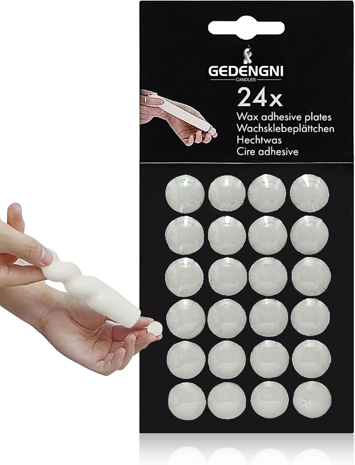 Gedengni Taper Candle Wax Dots - White
