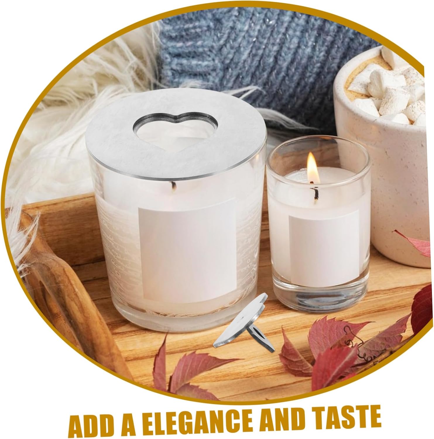 MAGICLULU Jar Lid Shade Sleeve for Candles