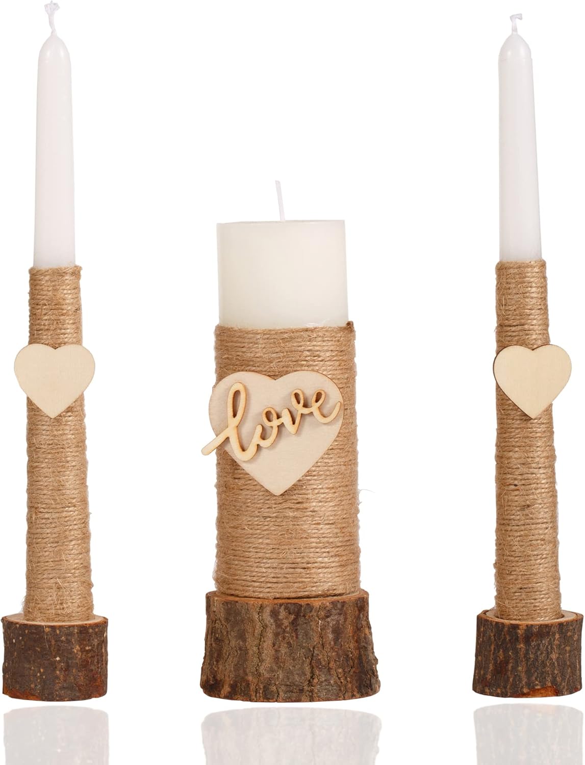 Unity Candle Set for Weddings - Perfect for Ceremony and Centerpiece