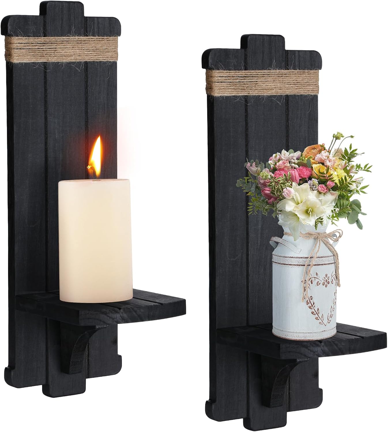 Vibrant farmhouse wall decor candle scones