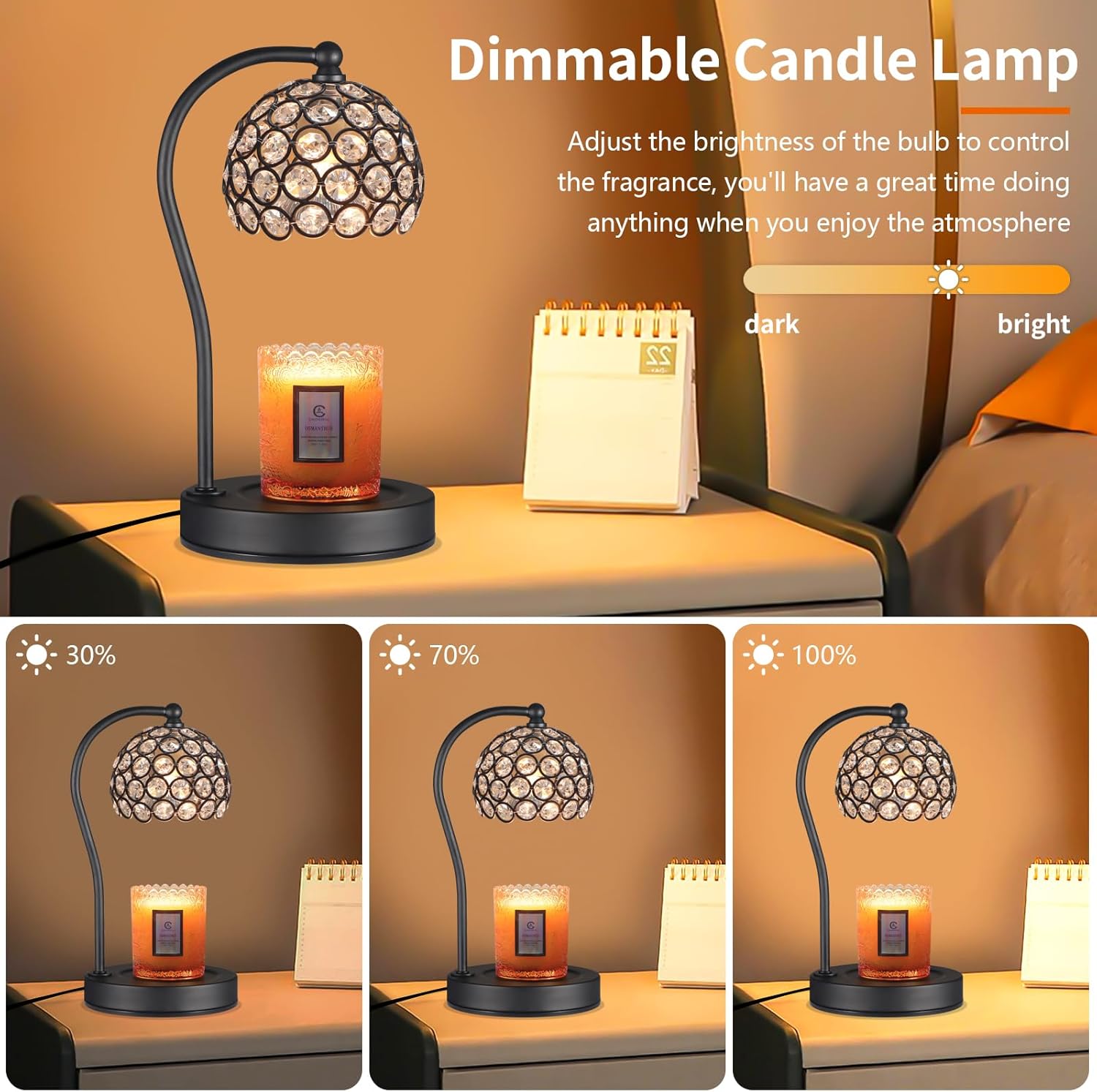 C O P I N P I N Dimmable Electric Candle Warmer Lamp