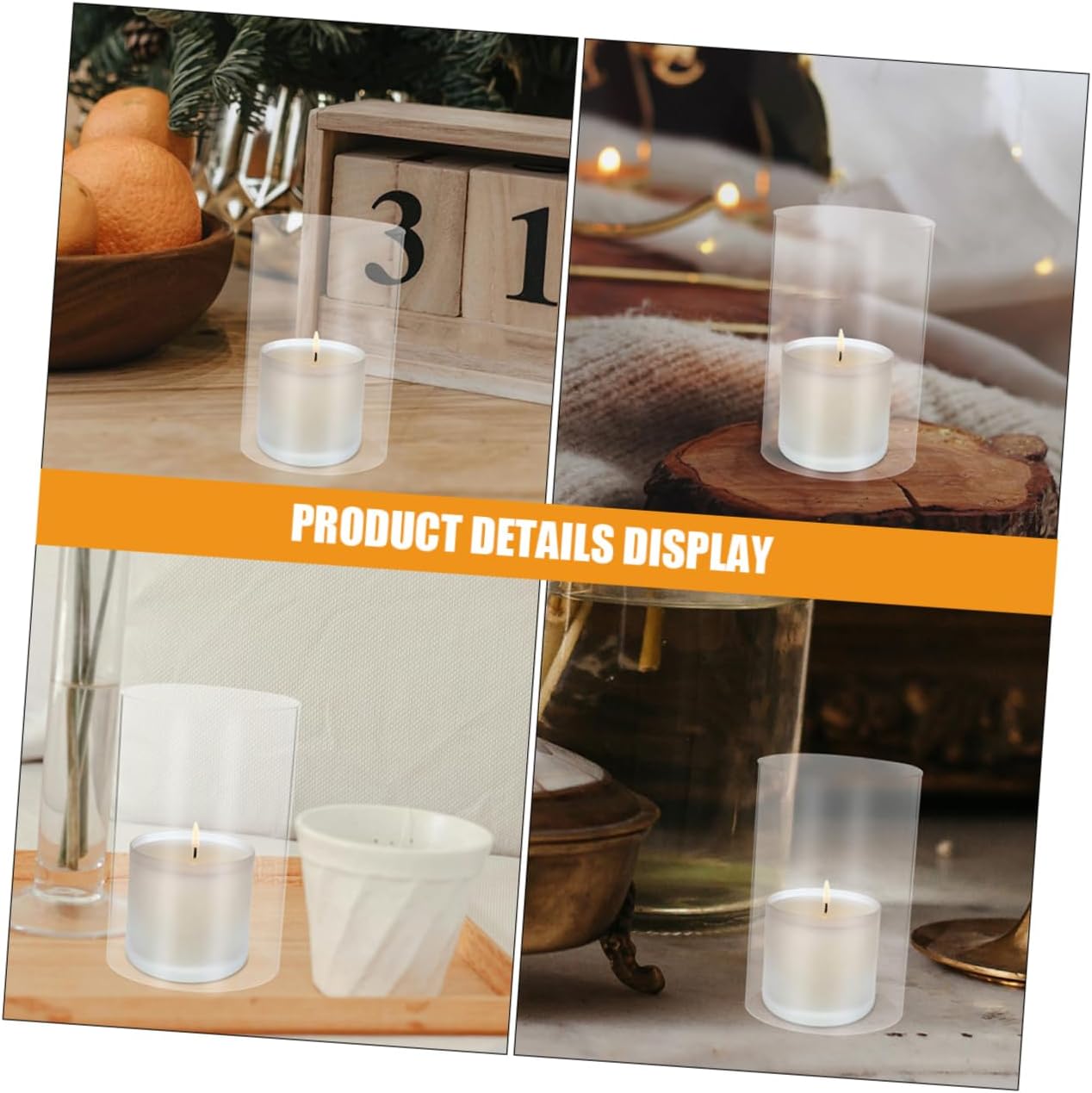 Glass Candle Holder Sleeve