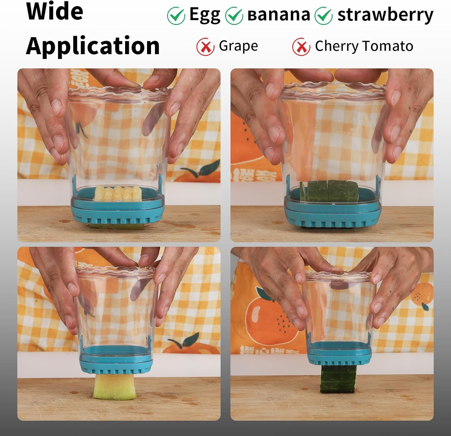 Strawberry Slicer Fruit Cutting Cup