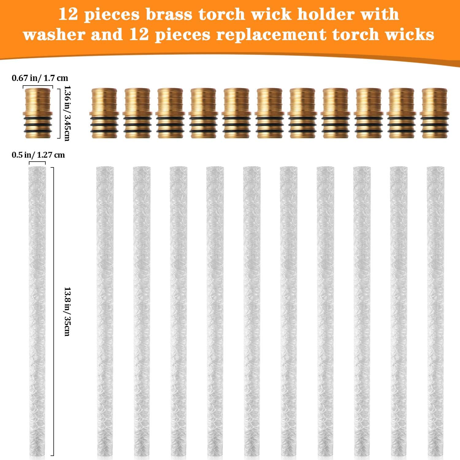 Nuanchu 24-Piece Wine Bottle Torch Kit