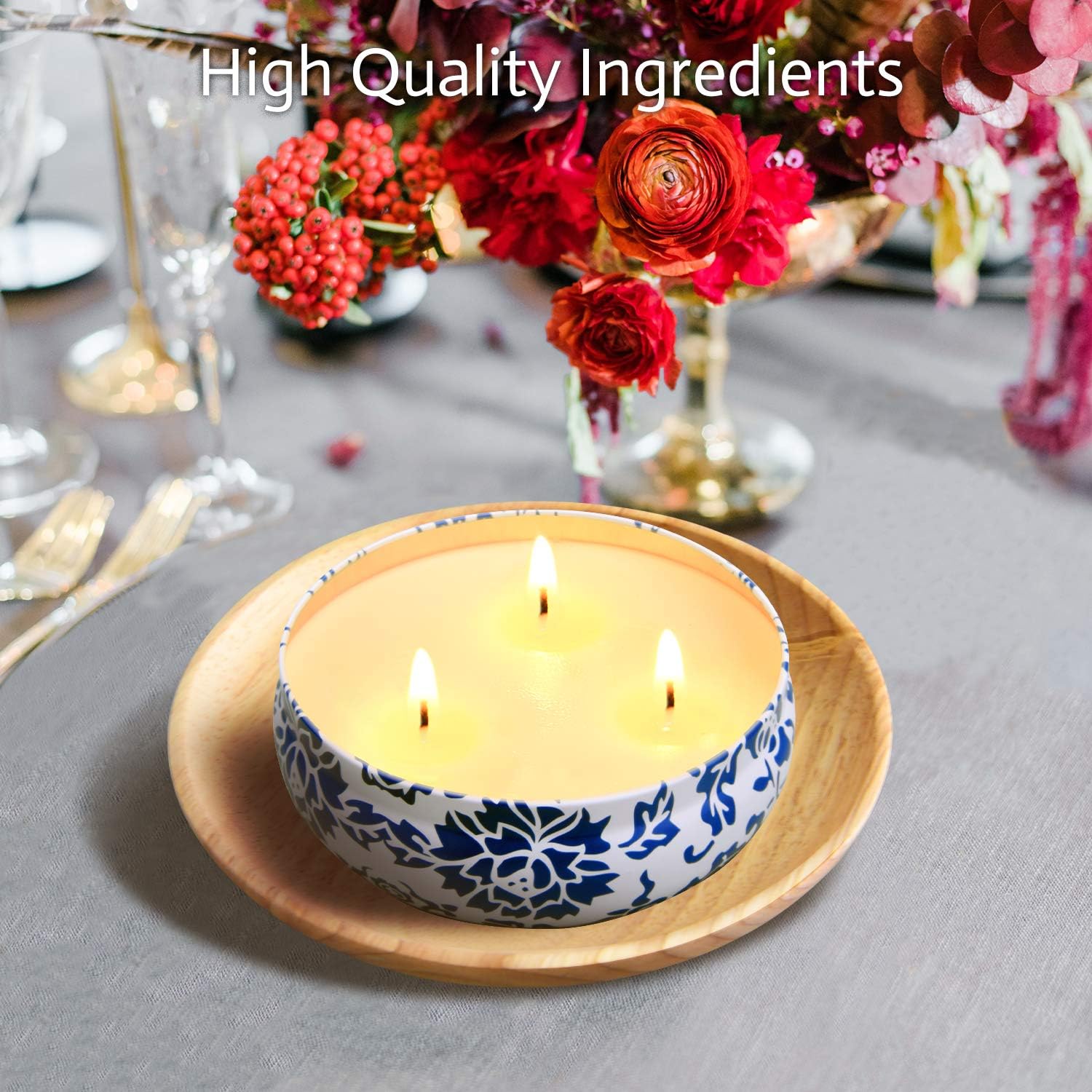 Hausware Citronella Candles Set of 3 Large 135 Oz