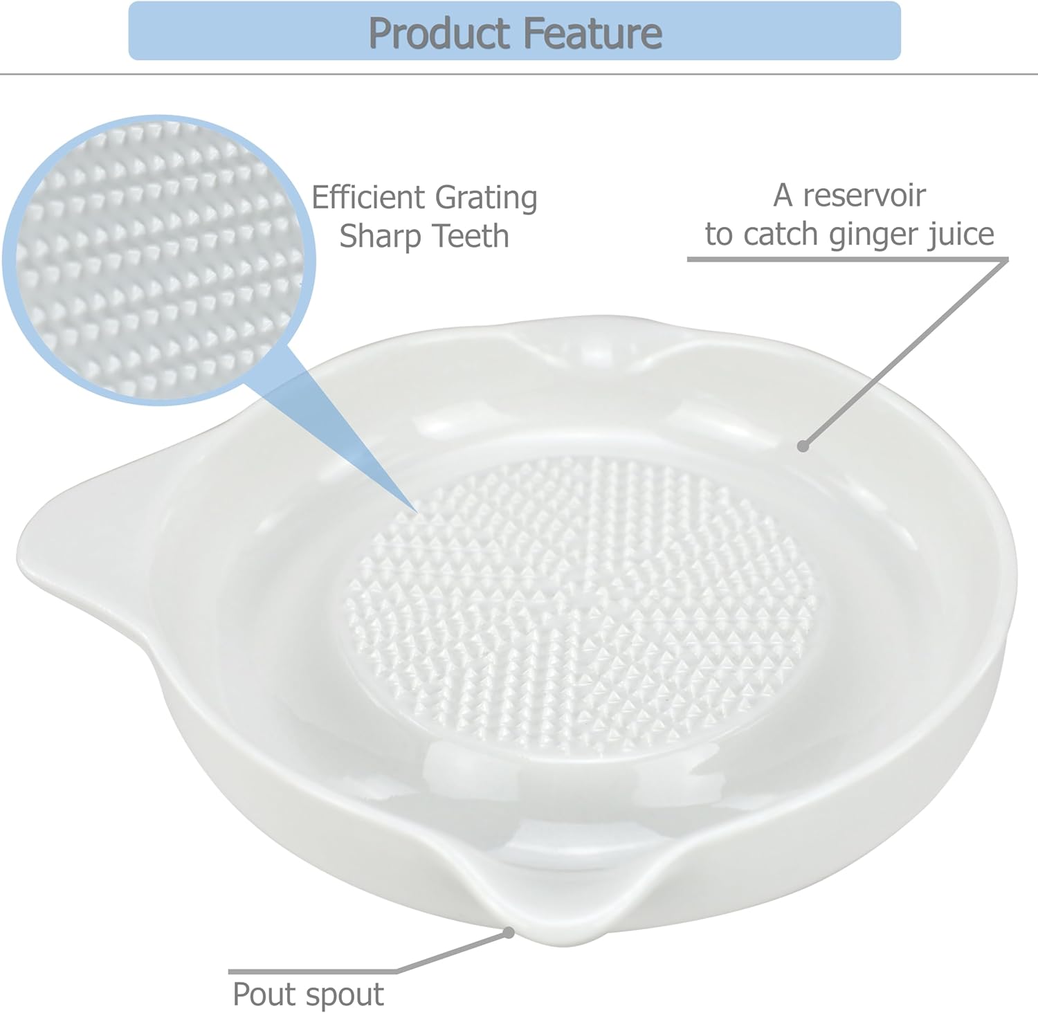 EIKS Ceramic Grater with Accessories