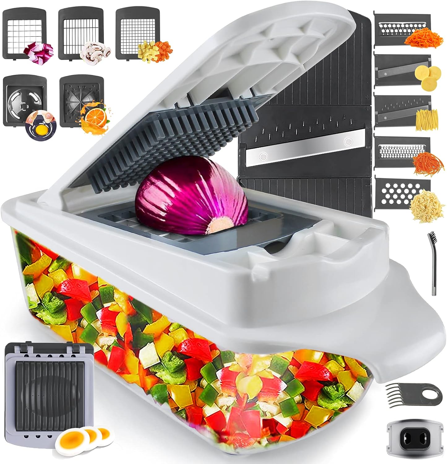 RK 22-in-1 Veggie Chopper Slicer with 11 Blades 1