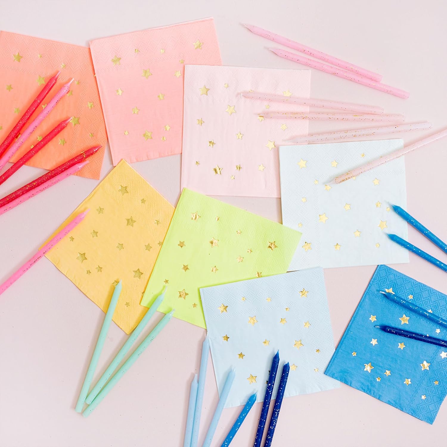 Glowing Gold Glitter 24pk Birthday Candles