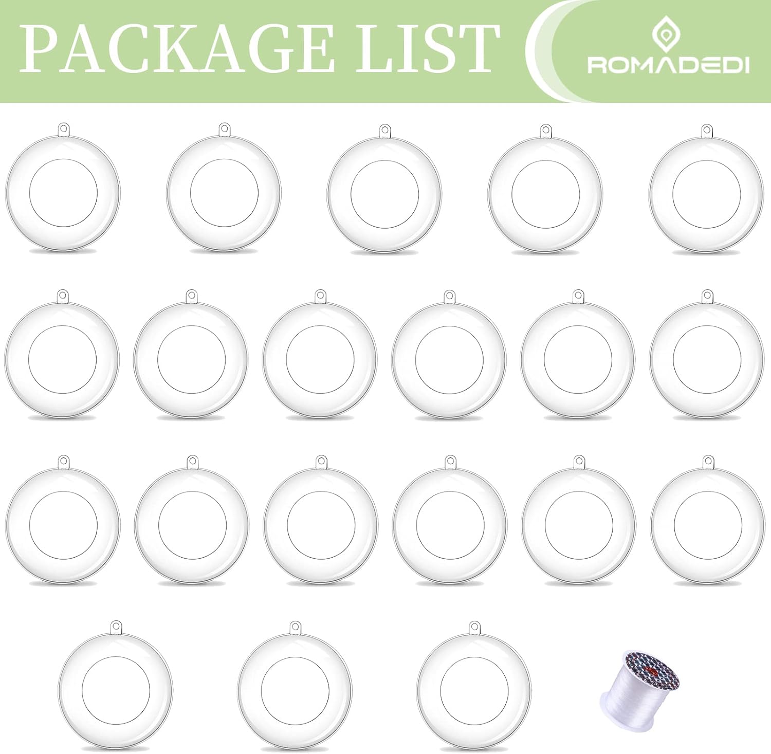 20-Piece Hanging Acrylic Holds for Tealights