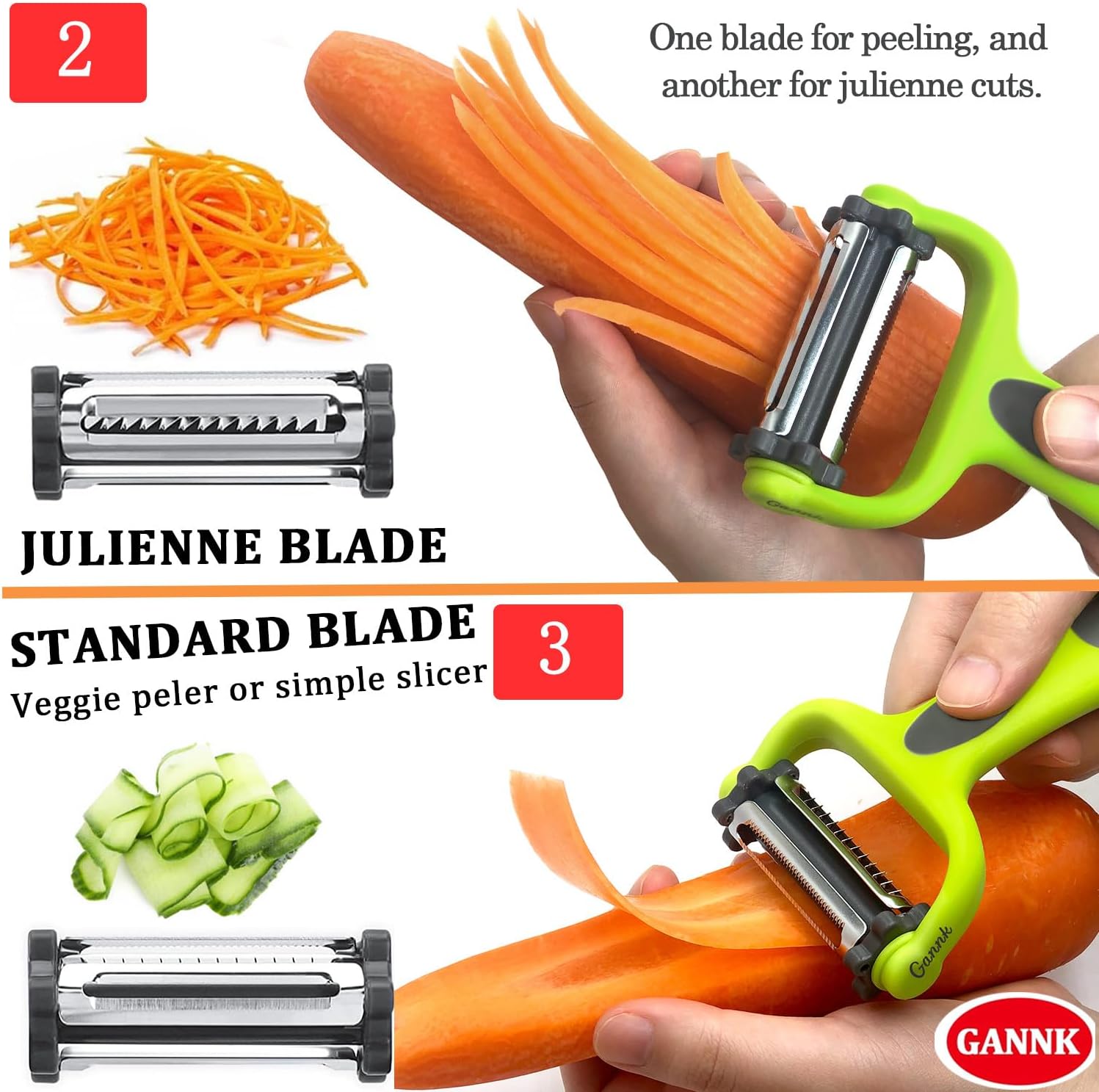 3-in-1 Flexible Vegetable Fruit Peeler