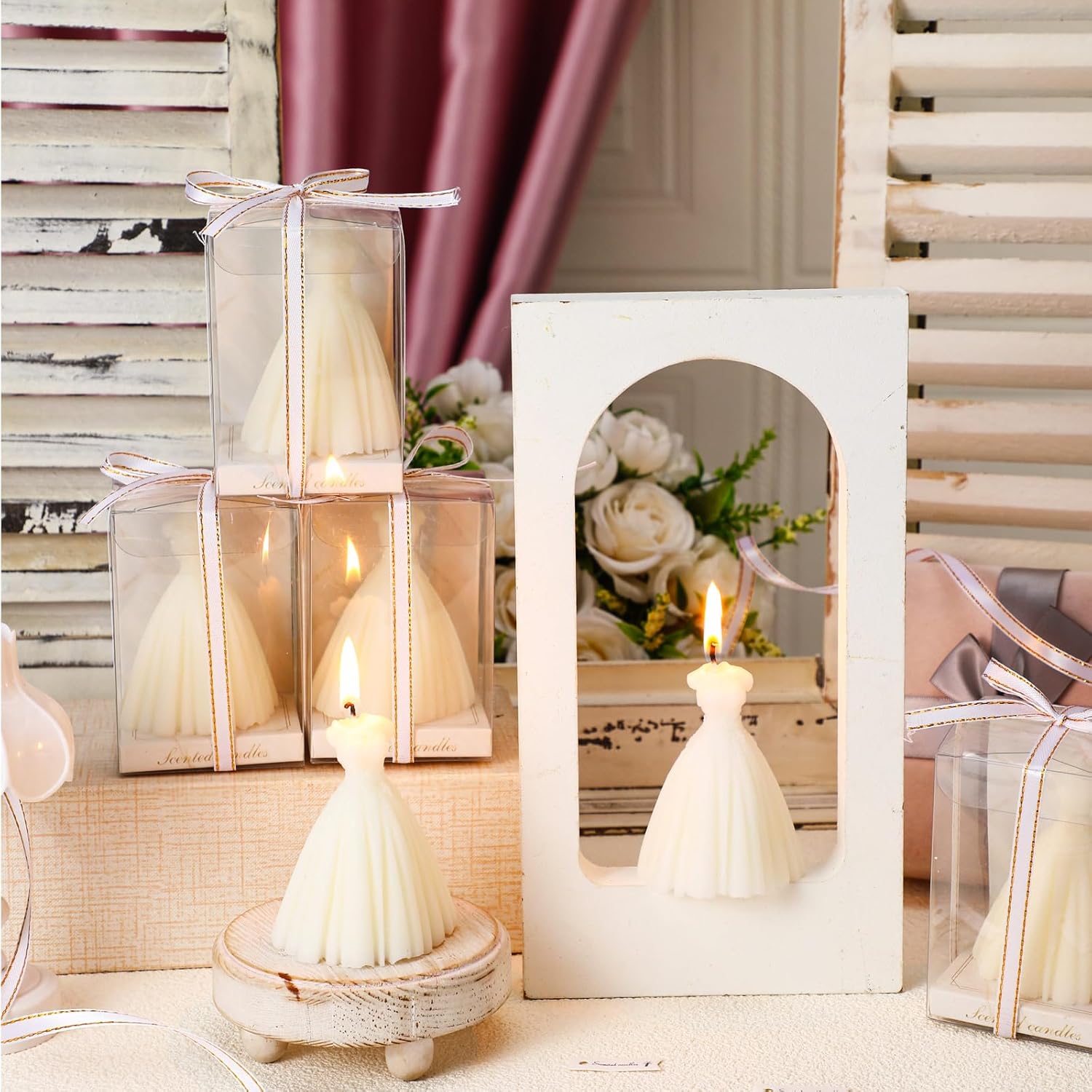 6-Pack Wedding Candle Set