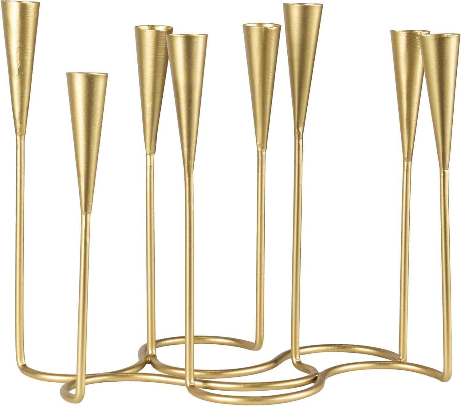 Northlight Modern 8 Taper Candelabra - Matte Gold Finish