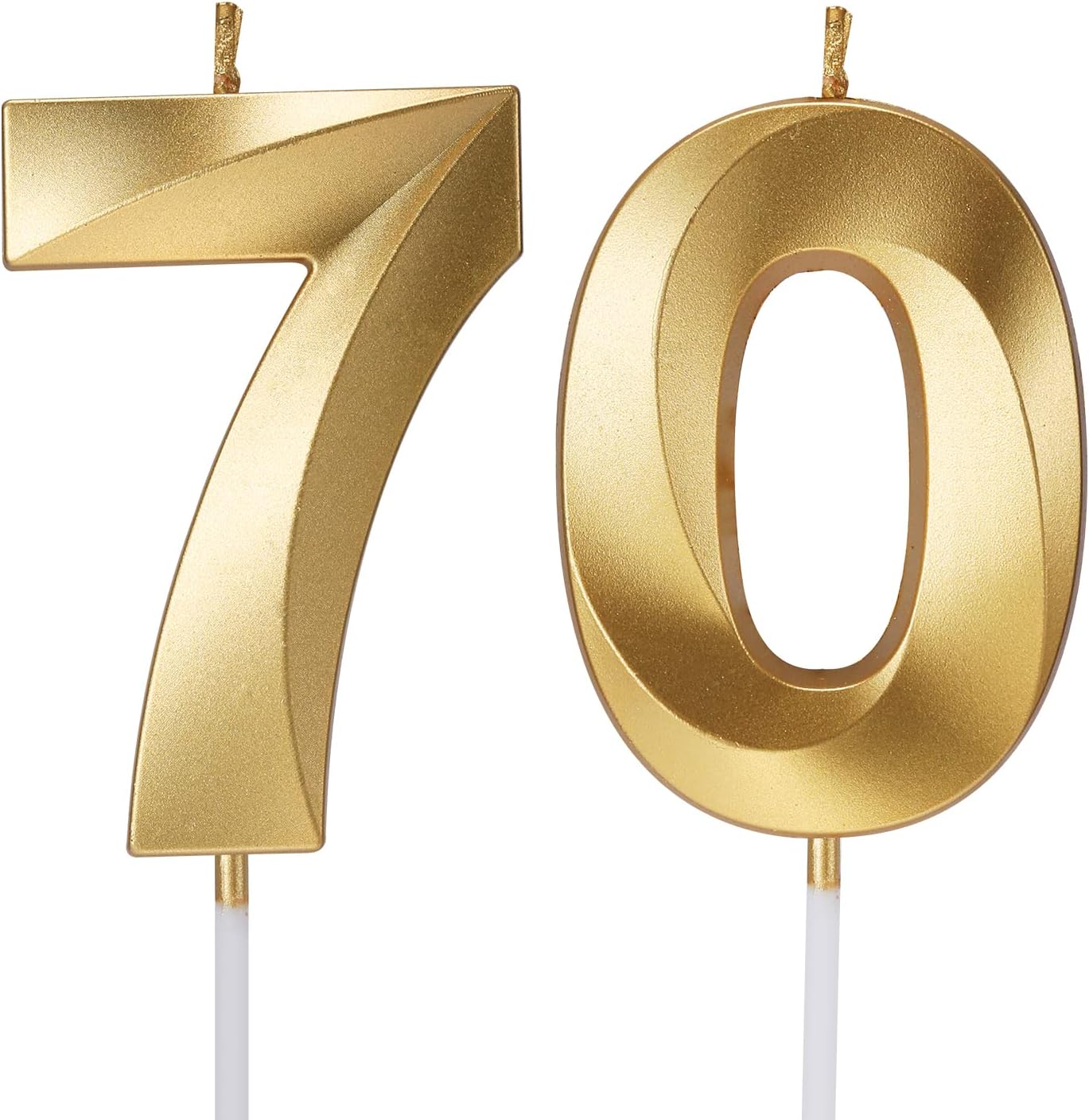70TH BIRTHDAY CANDLE A BEAUTIFUL CLASSIC CHOICE FOR CELEBRATION