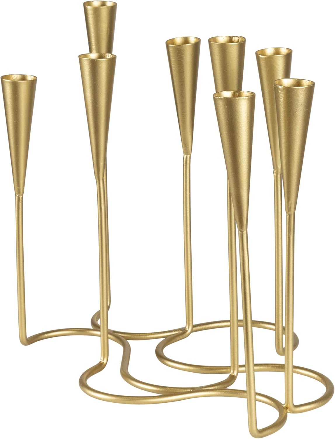 Northlight Modern 8 Taper Candelabra - Matte Gold Finish