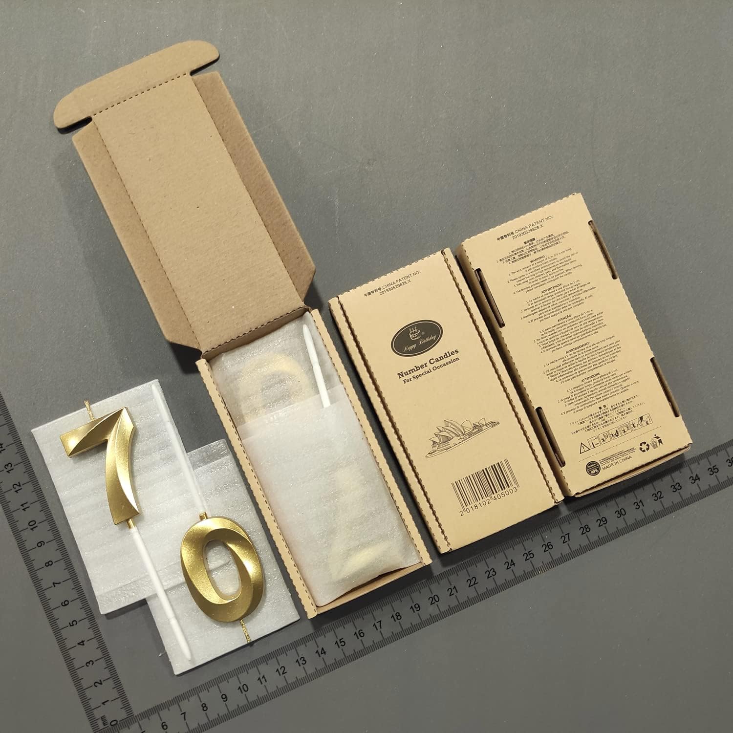 70TH BIRTHDAY CANDLE A BEAUTIFUL CLASSIC CHOICE FOR CELEBRATION