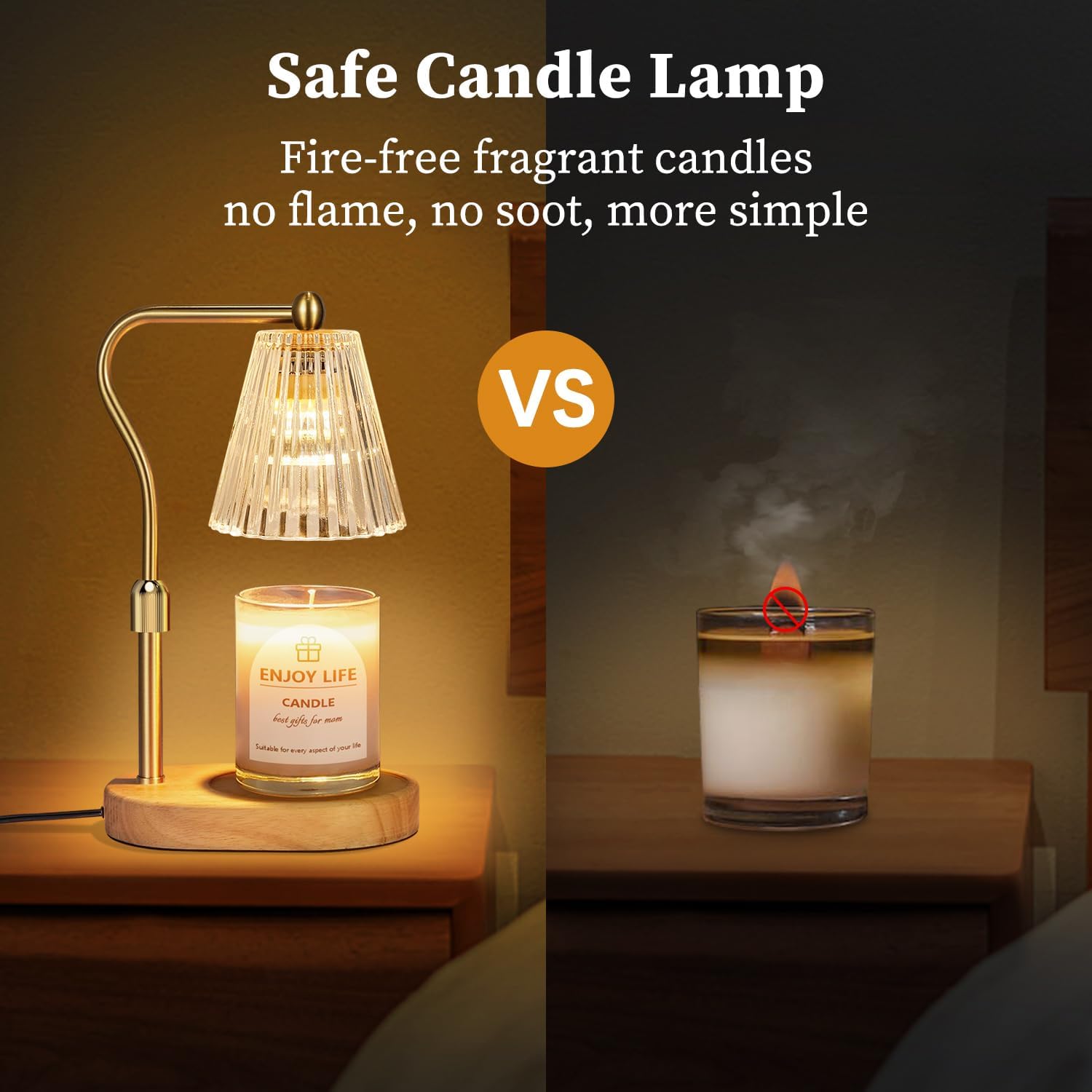 Adjustable Candle Warmer Lamp for Scented Jars