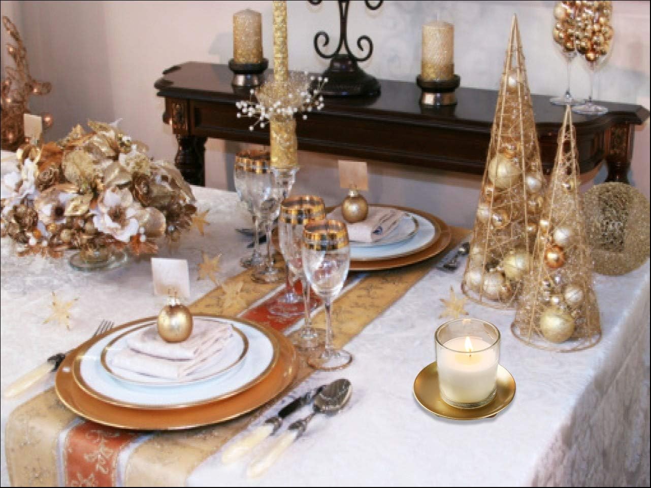 Sturdy Elegant Iron Candle Holder Set