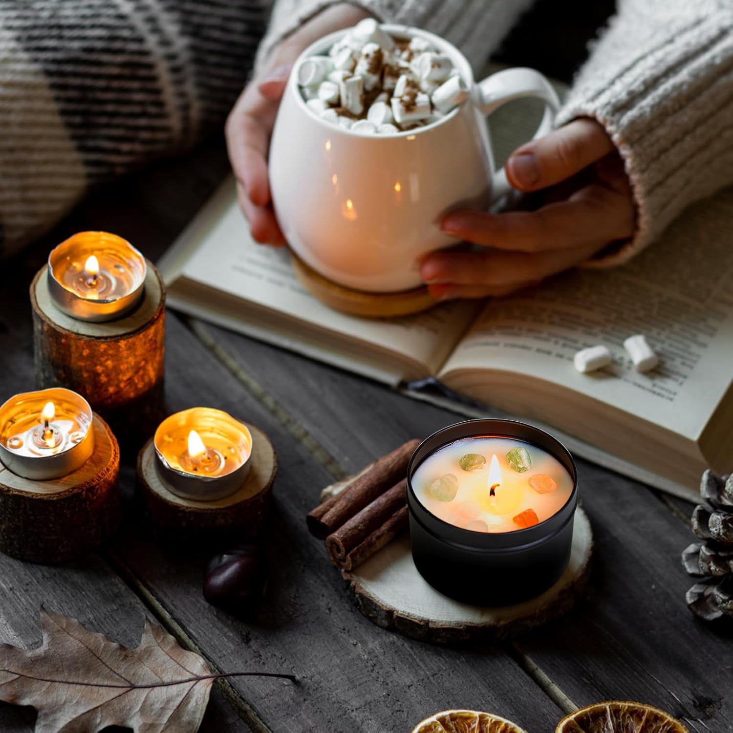 Connoo 24-Piece Candle Tins