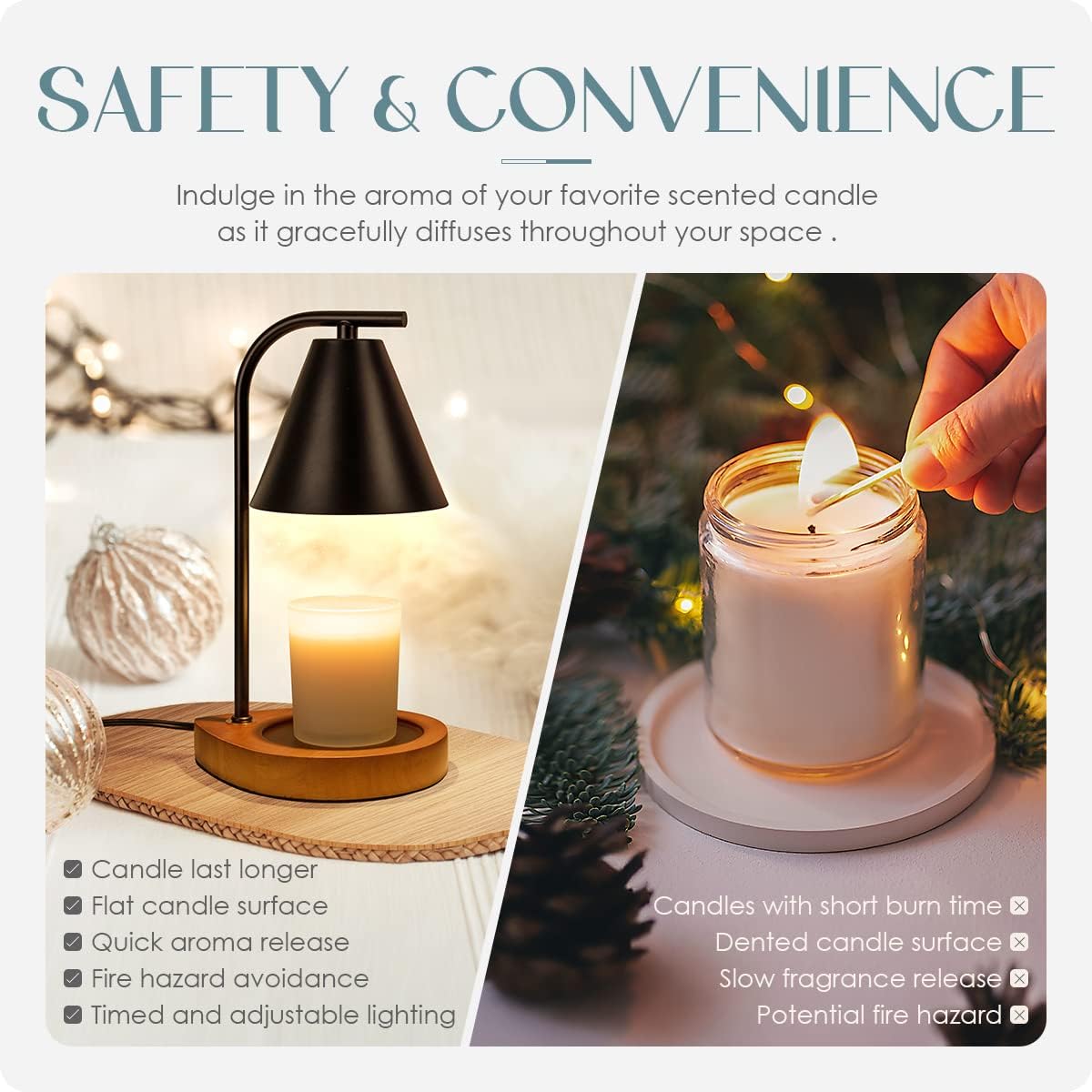 Safe Candle Healer with Timer Function