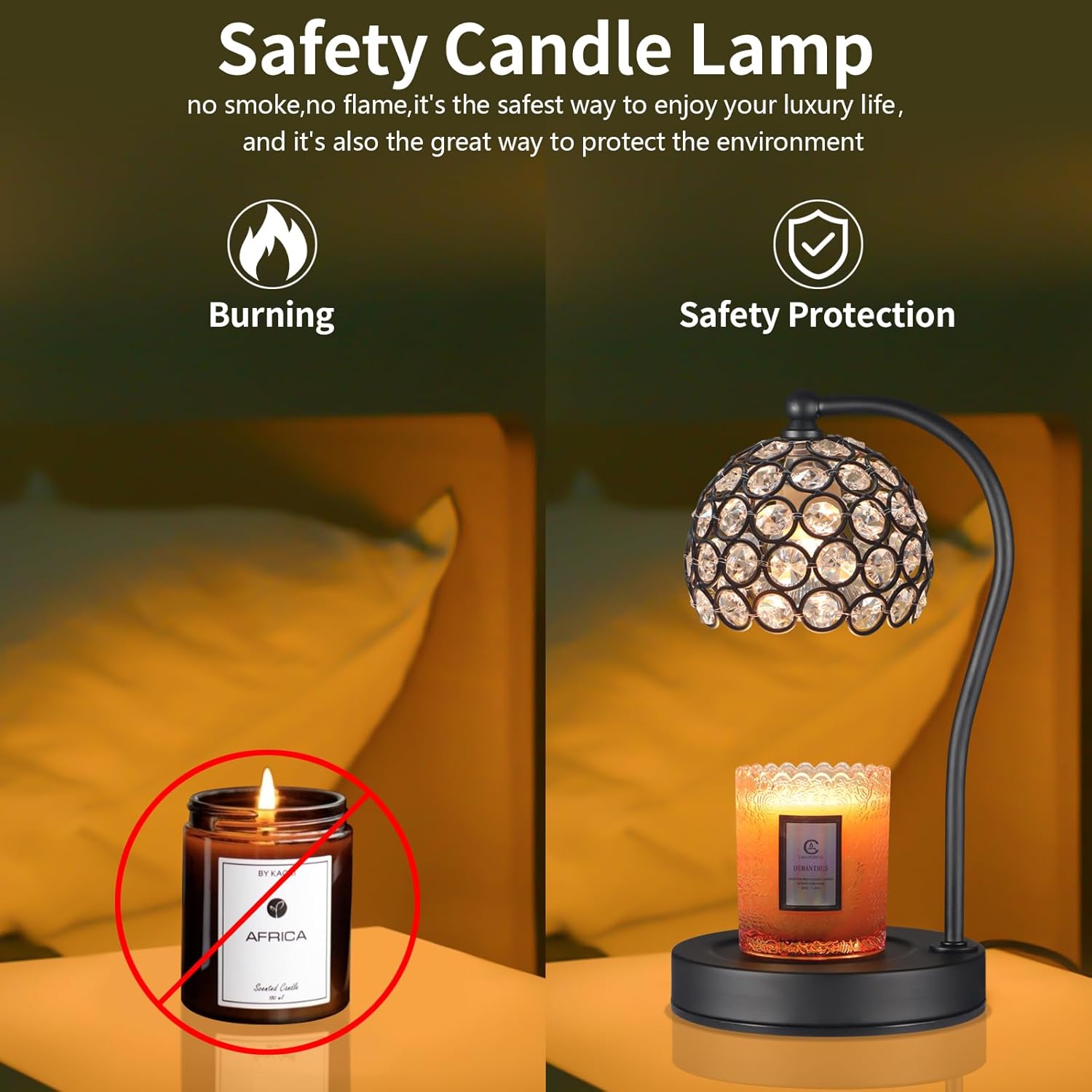 C O P I N P I N Dimmable Electric Candle Warmer Lamp