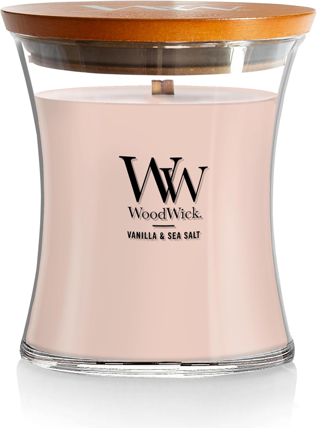 WoodWick Vanilla Sea Salt Scented Medium Hourglass Candle