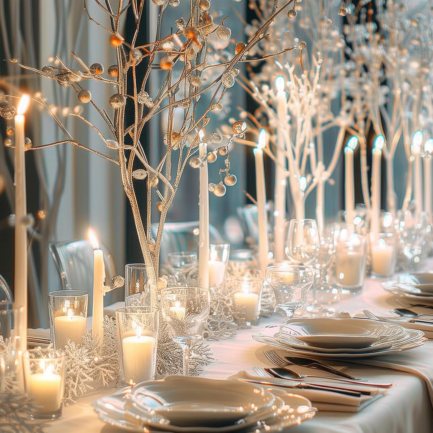 MTLEE Hand-Poured Candle Holder Set 54-Piece