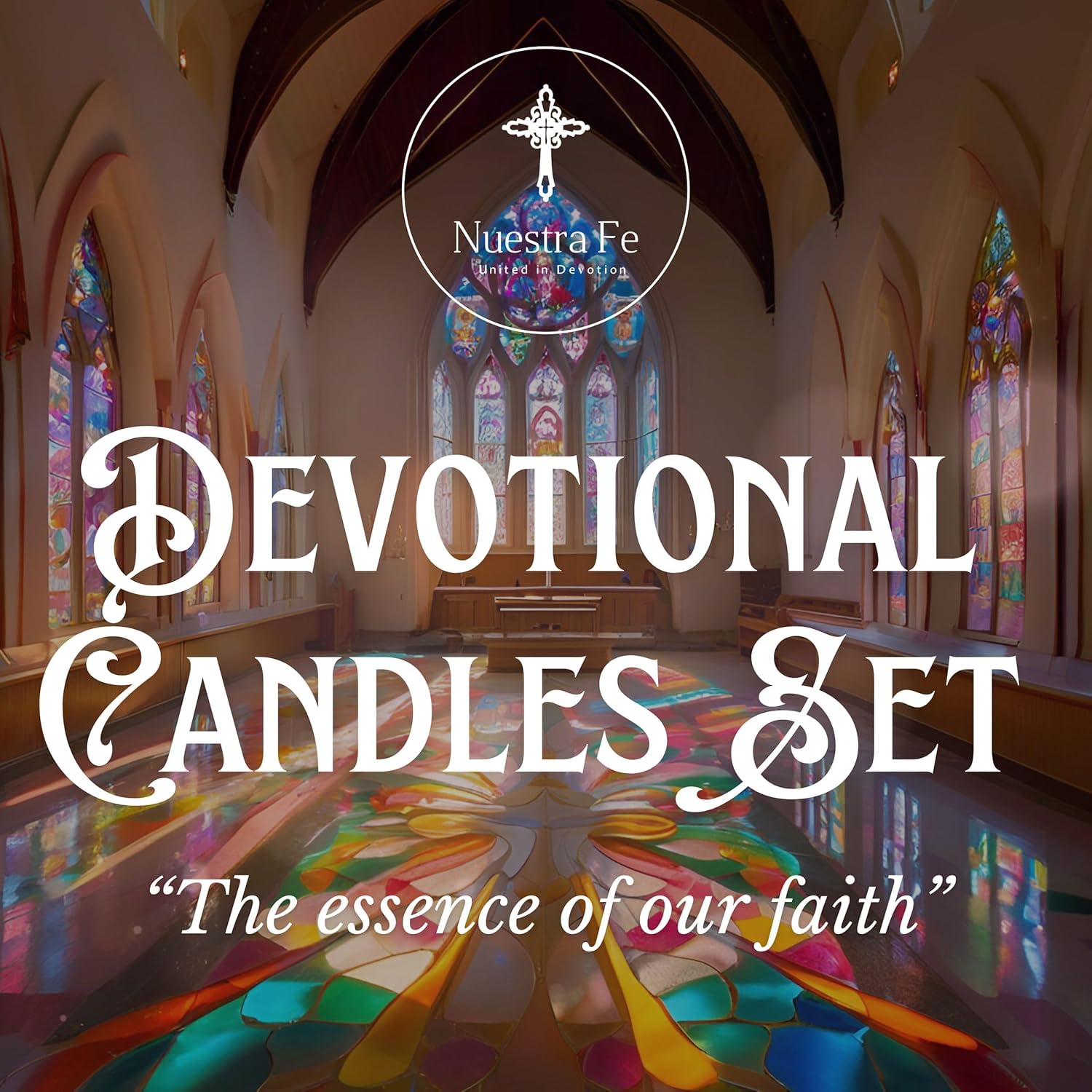 Nuestra Fe 12-Piece Devotional Candle Set