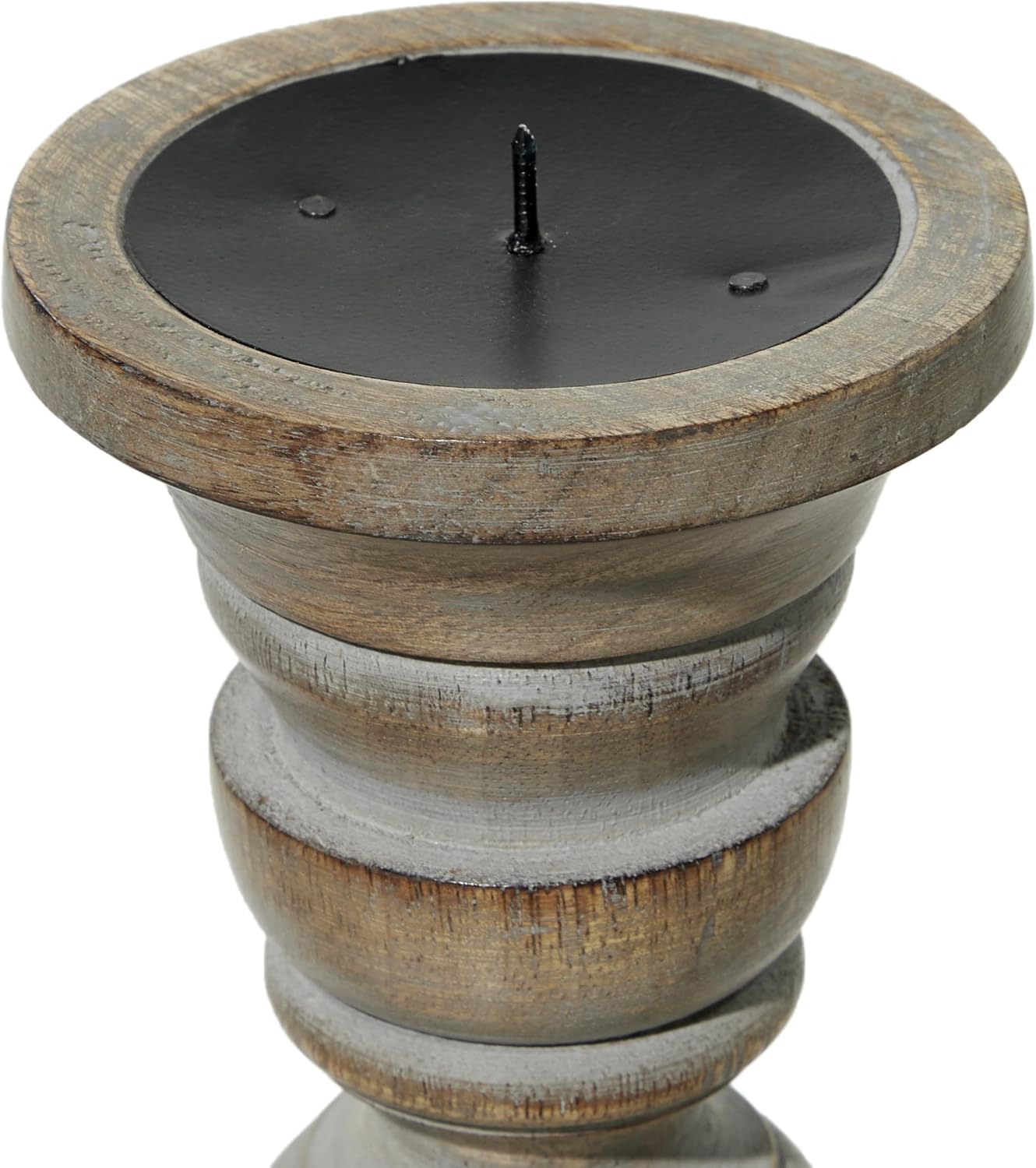 Deco 79 Handmade Mango Wood Candle Holder Set 23x21x18 Set