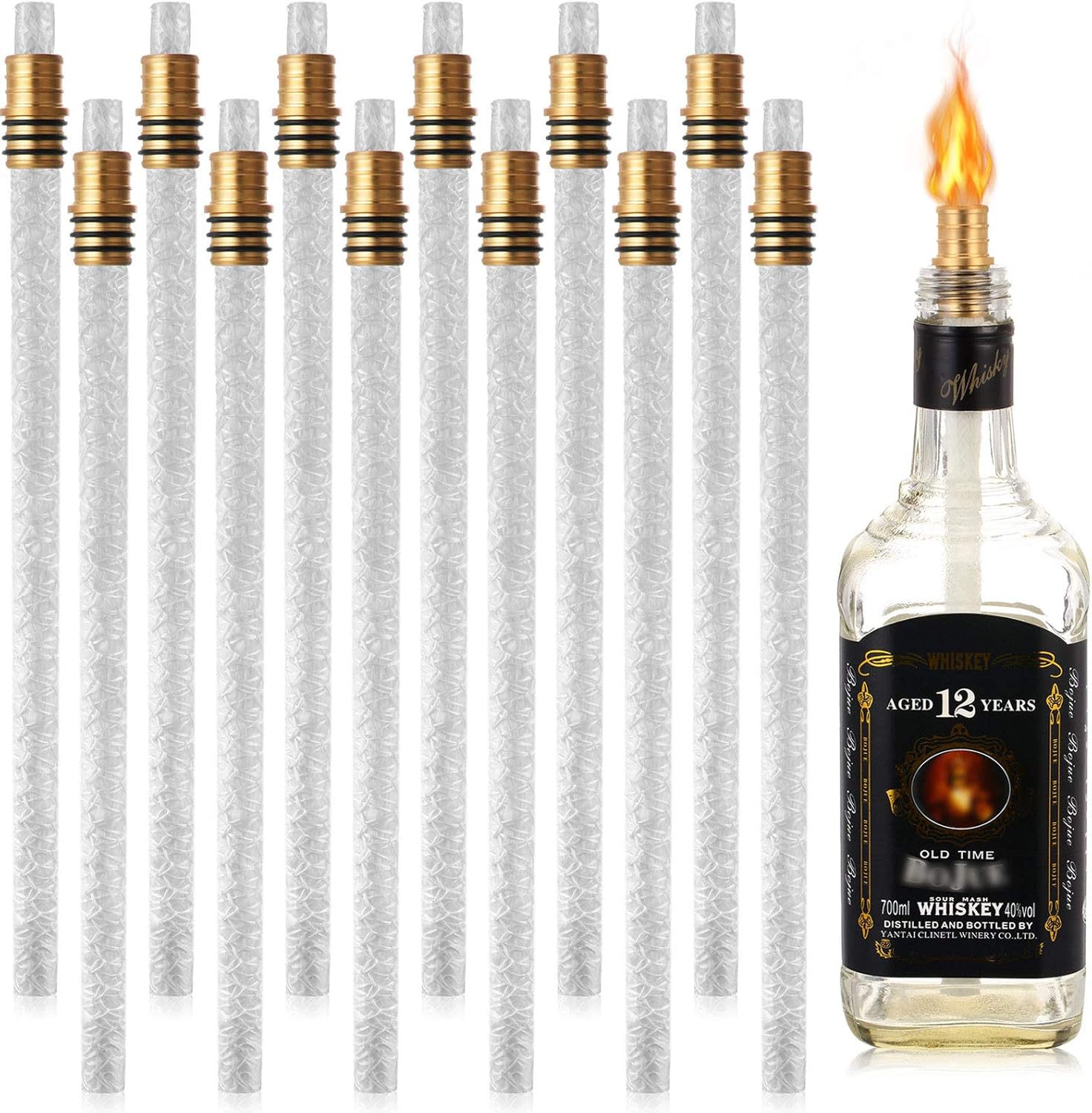 Nuanchu 24-Piece Wine Bottle Torch Kit