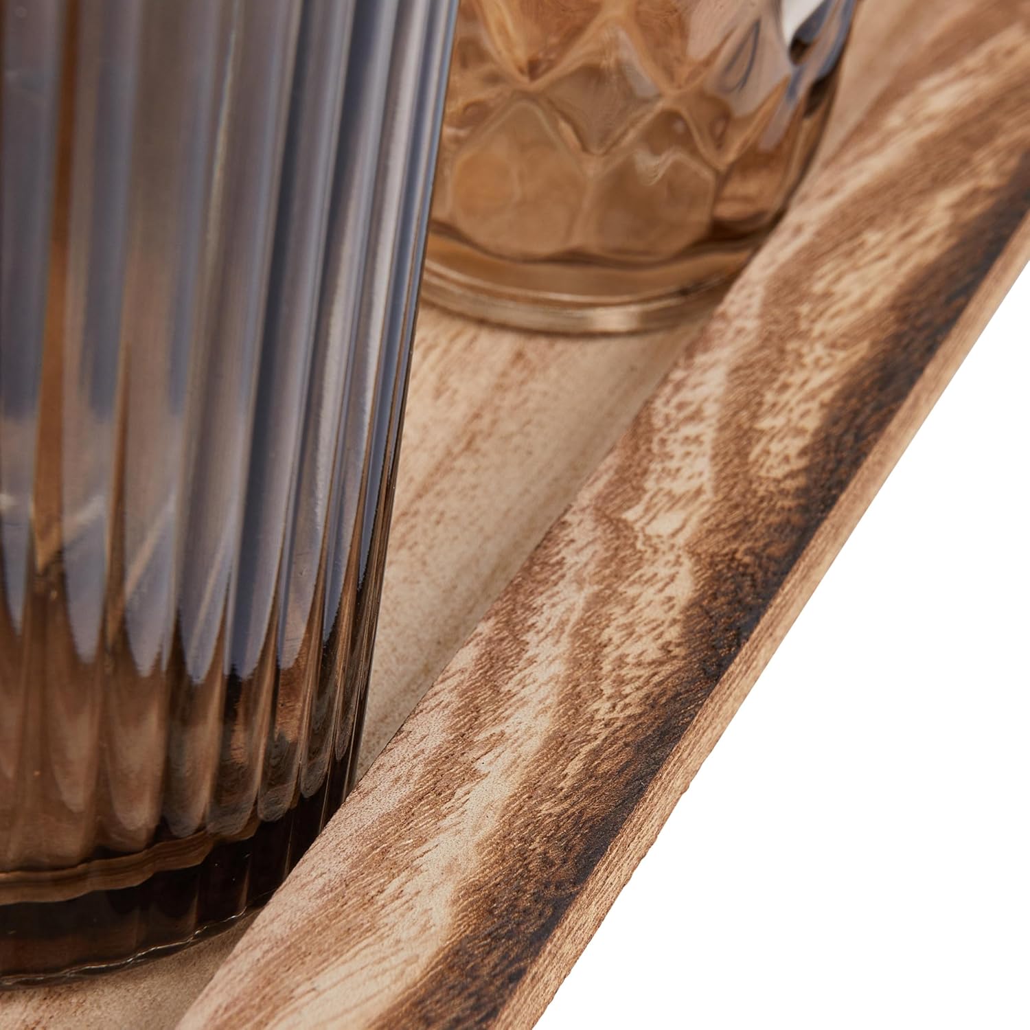 Solid Paulownia Wood Candleholder Set