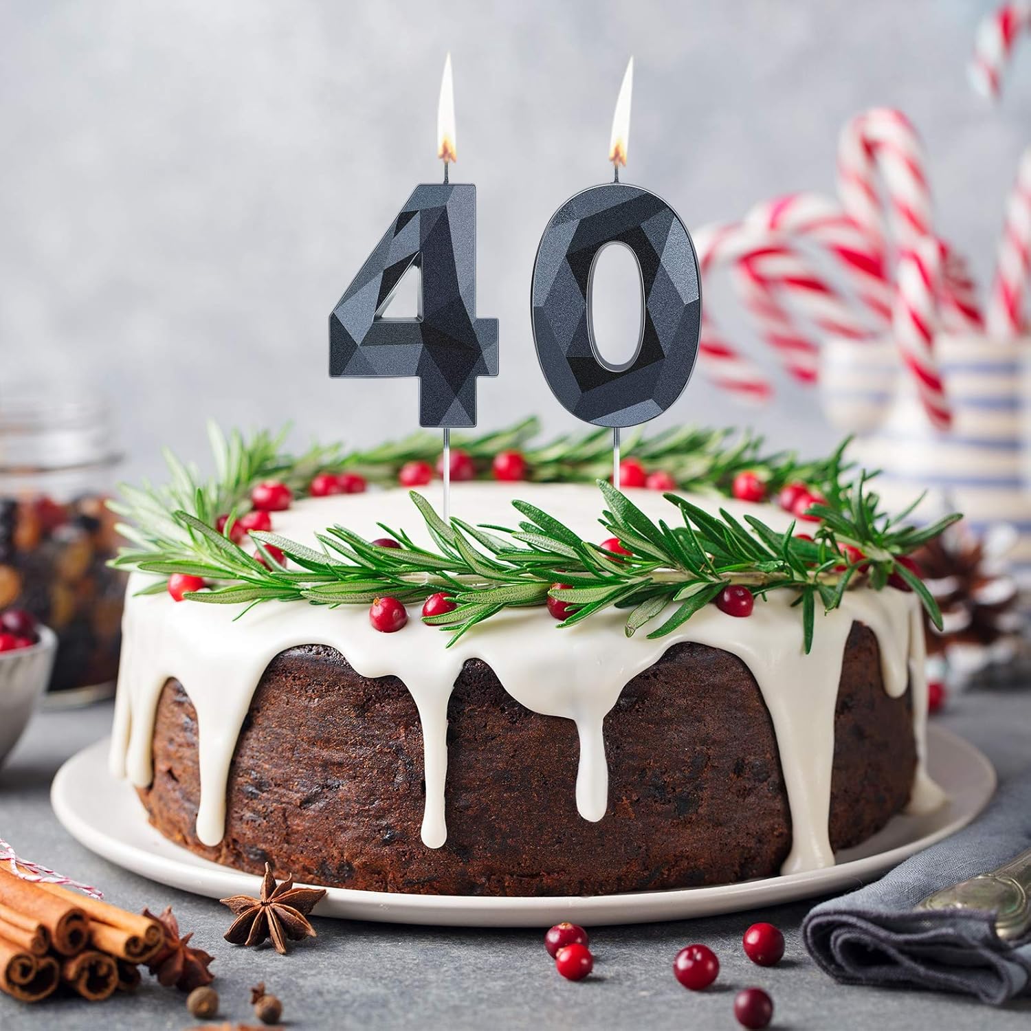 Happy 40th Birthday Candle